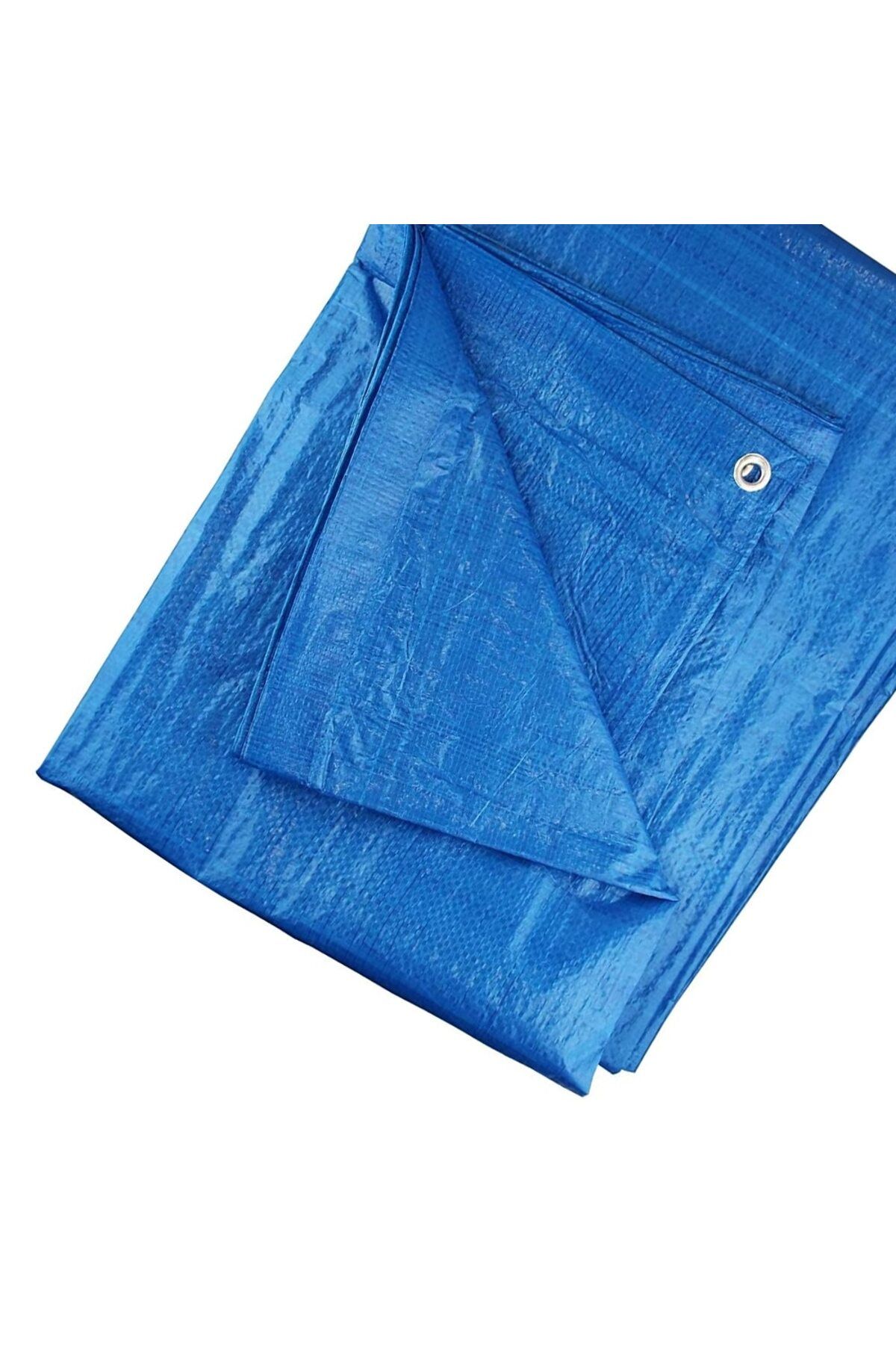 Optim Solution-Protective Pool Base Tarpaulin, 4 x 5 m, Laminated Polyethylene, Waterproof, Blue 4