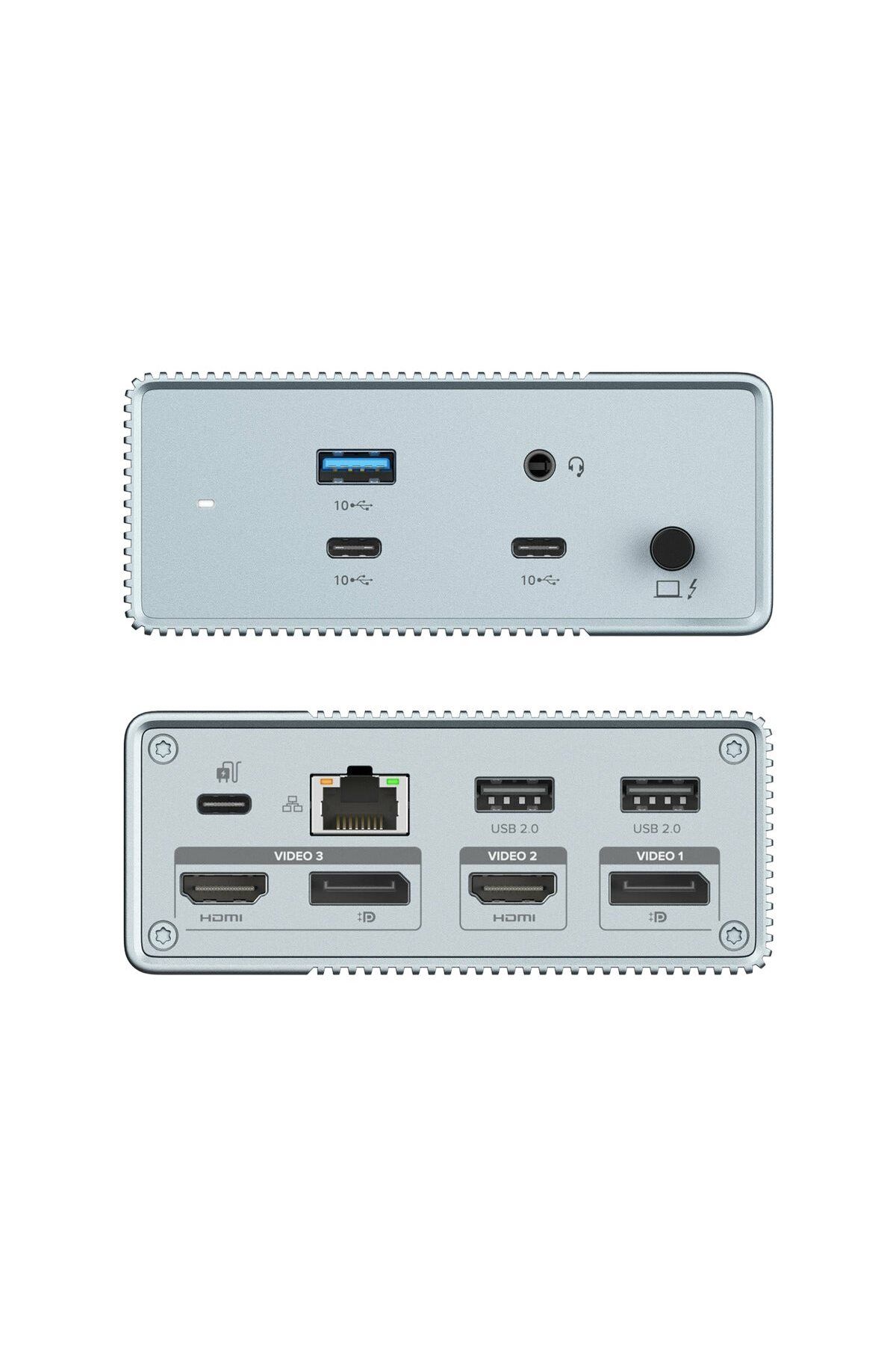 3DHyperStudio-Stacja dokująca USB-C HyperDrive GEN2 12 w 1 | Porty Ethernet LAN (RJ-45) 1 | Ilość portów HDMI 2 5