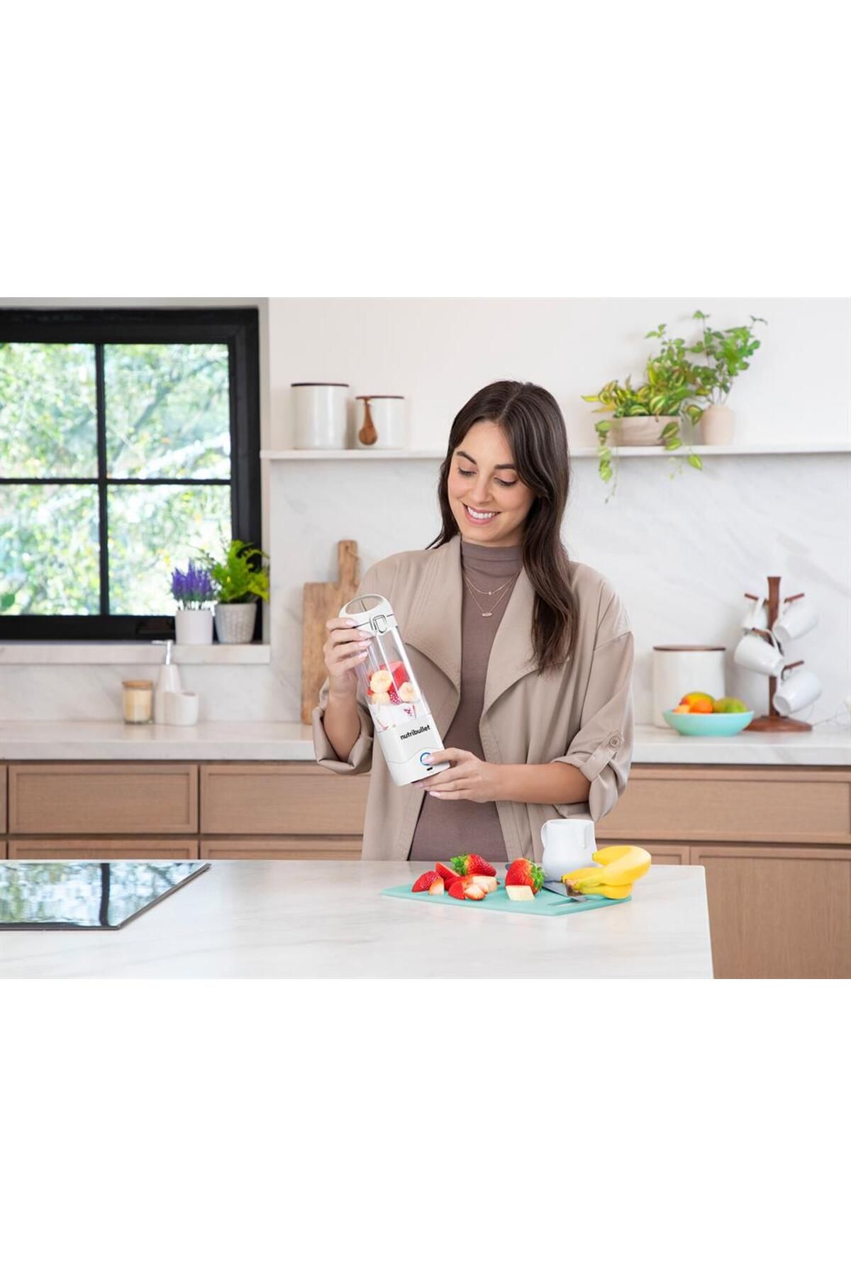 Sony-Blender Sport | NBP003W | Portabil | Material recipient Tritan | Capacitate recipient 0,475 L | Alb 4