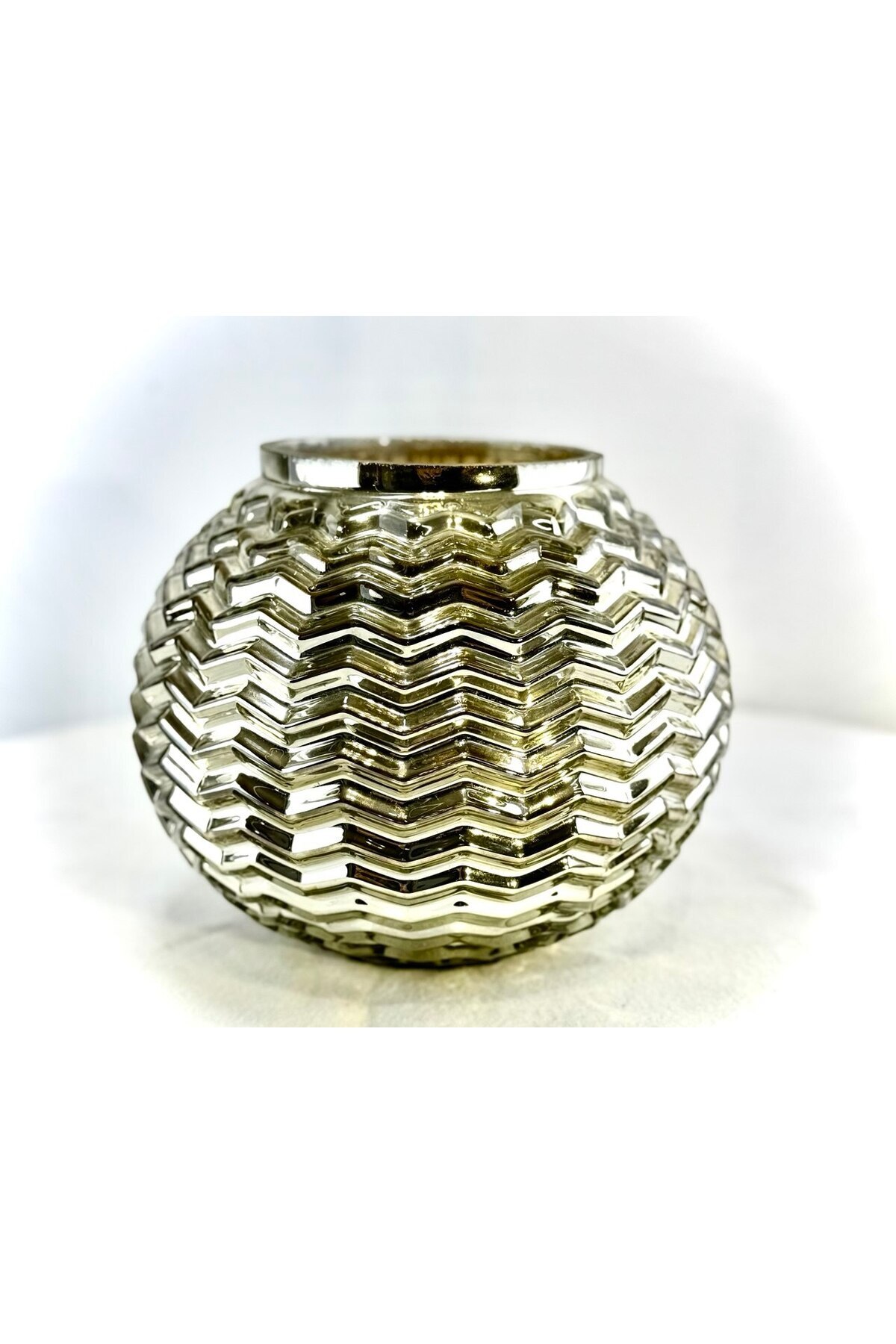 BİEV SİLVER CAM VAZO