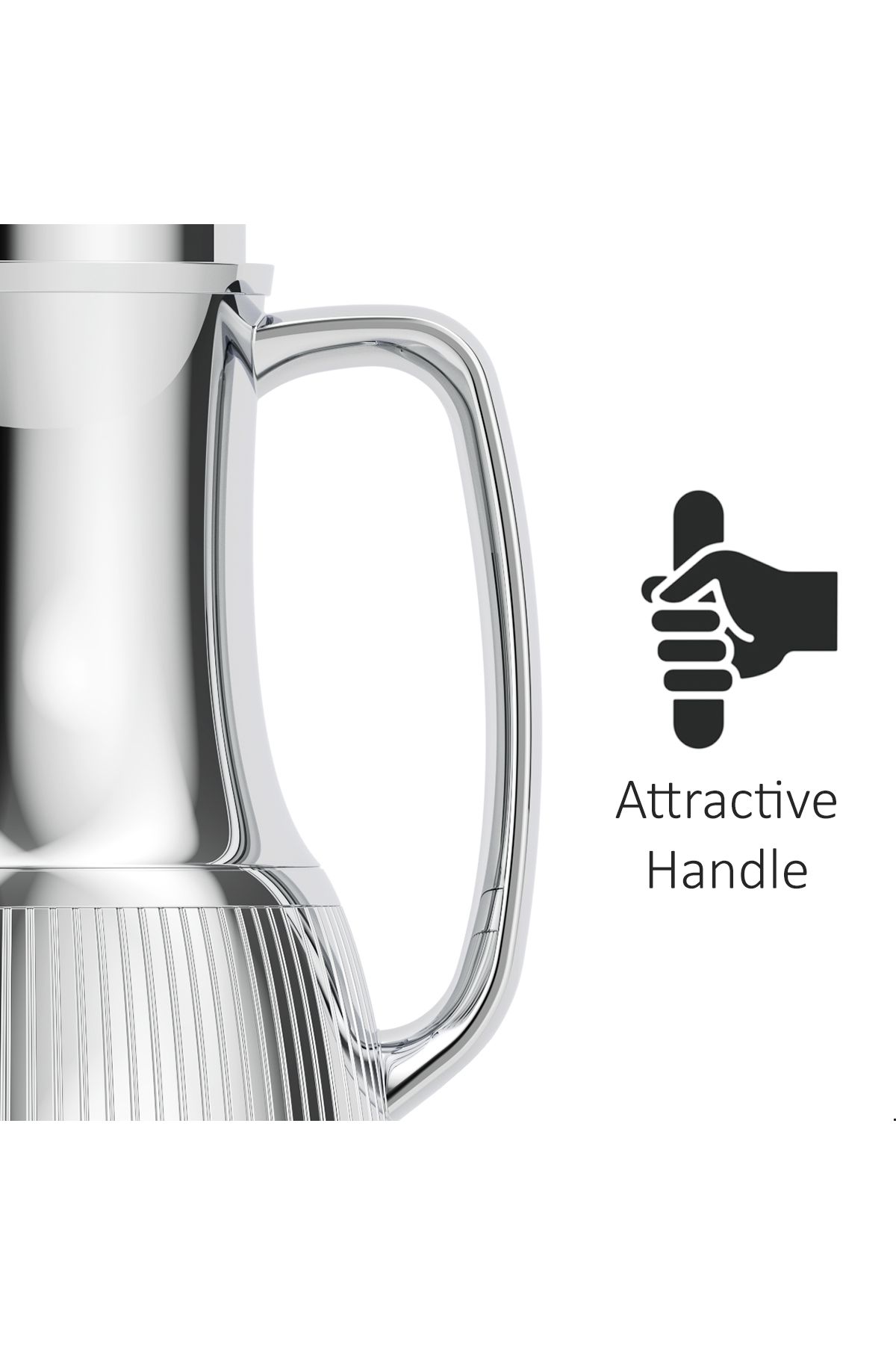 Blackstone-1 Liter Flask - Leakproof Button Locking Design, Lightweight Durable Flask for Hot & Cold Drinks 3