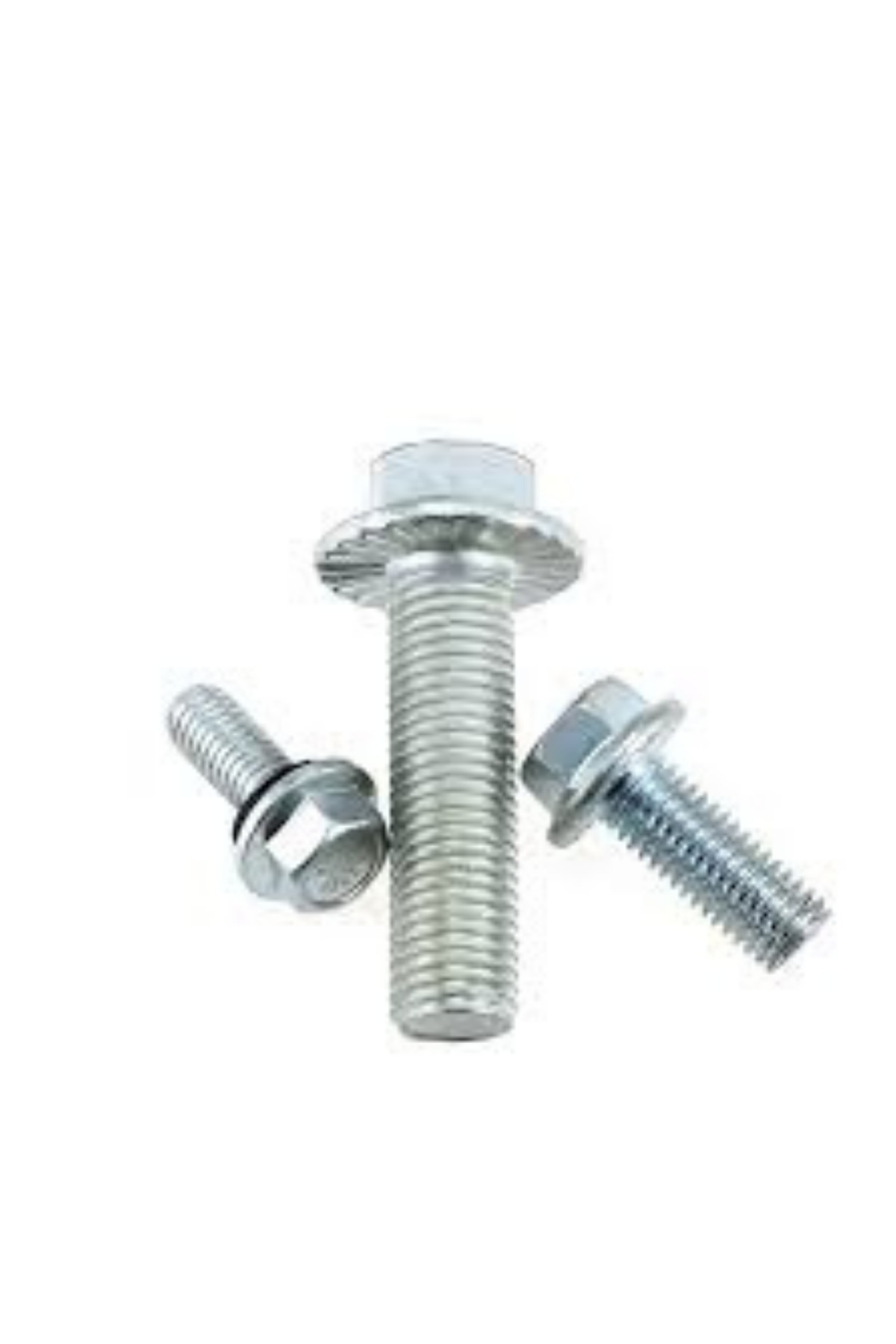 Norm DIN 6921 8.8 Kalite Galvanizli Altı Köşe Başlı Flanşlı Cıvata - 100 ADET - Boy;X16,Çap;M5