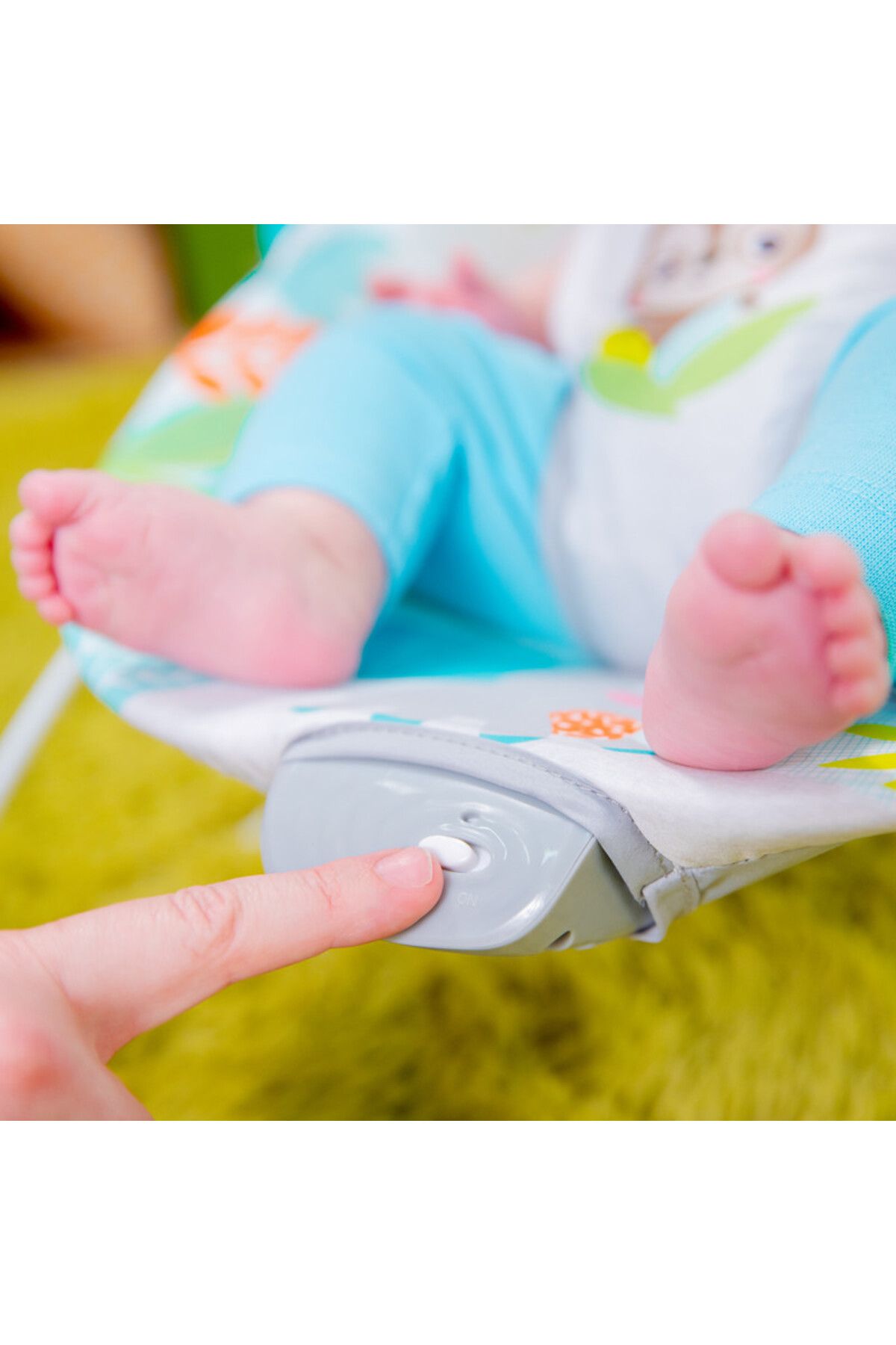 Bright Starts-Rainforest Vibes Vibrating Bouncer, 0 - 6 Months 4