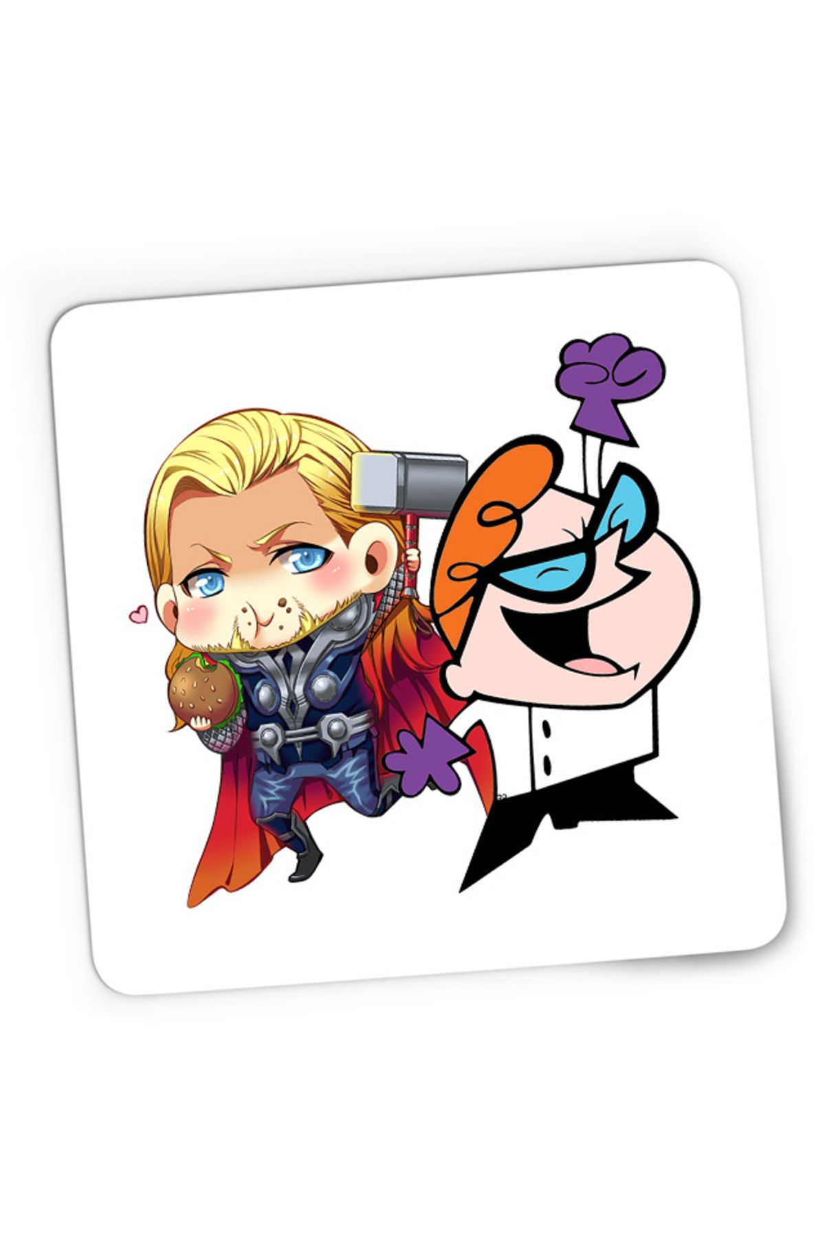 OEM-Mousepad Gaming Thor Dexter Cartoons Hero Genius, 21x19 см 1