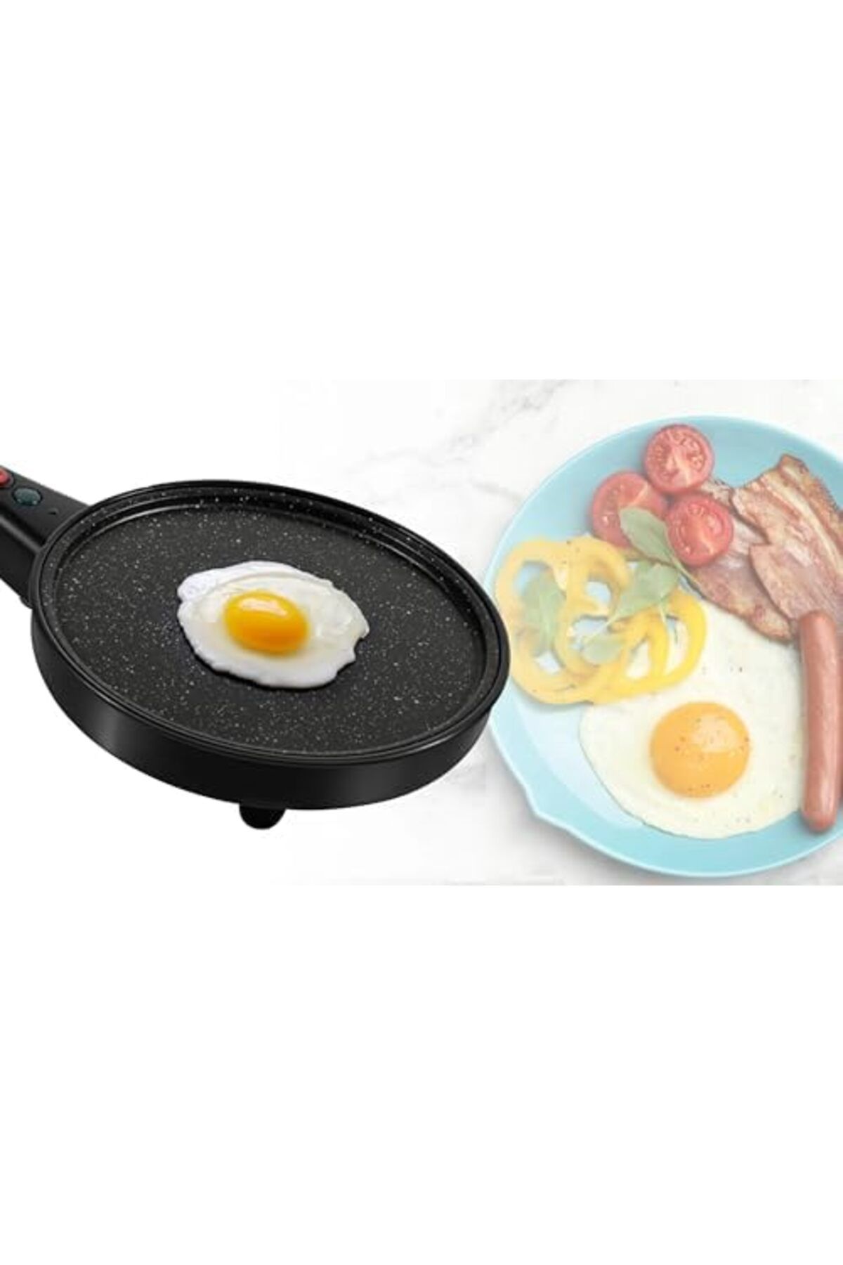 Biki-Electric Popcorn and Crepe Maker – 800W Multi-functional Non-stick Appliance 6
