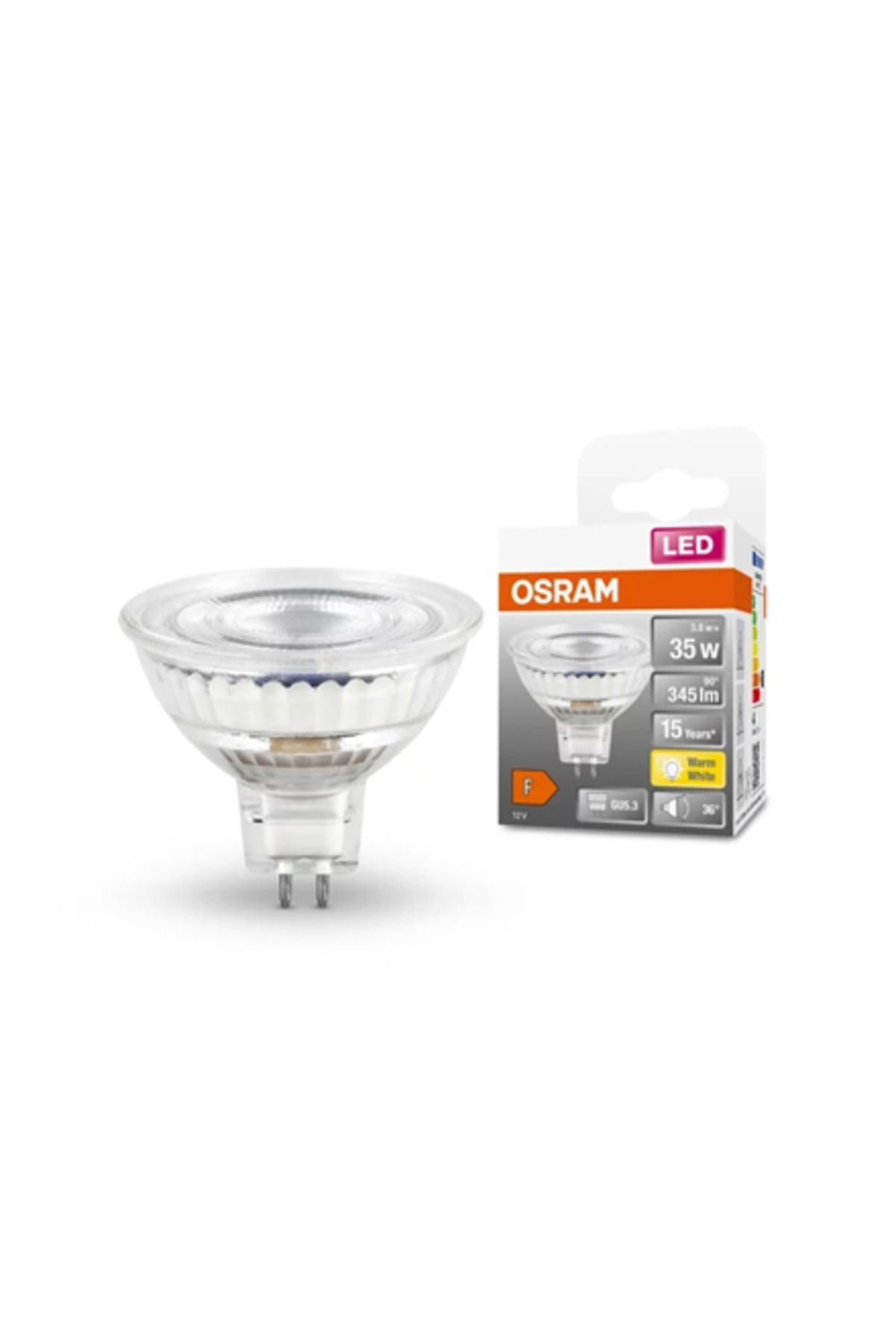 NOSRAM-Osram Parathom Reflector LED 12V MR16 35 non-dim 36° 3,8W/827 GU5.3 żarówka Osram | 3