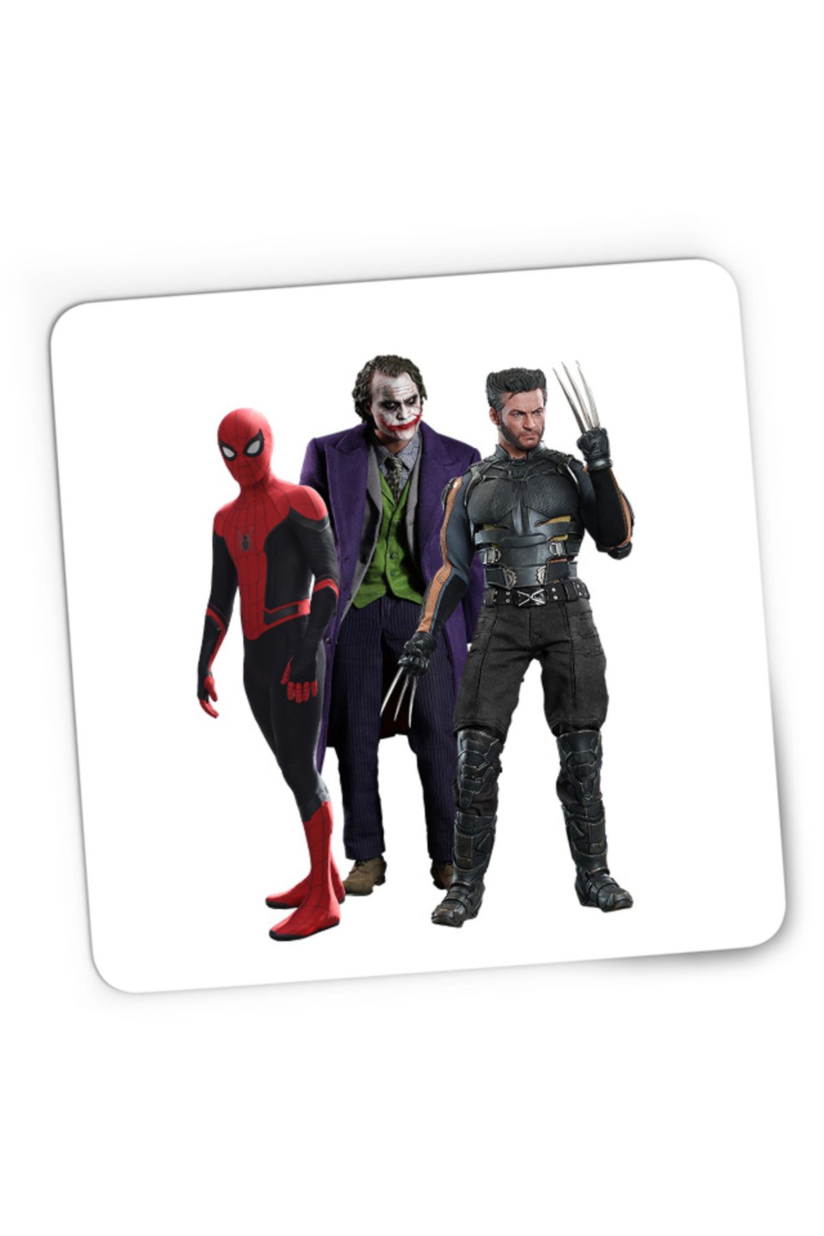 OEM-Mousepad Gaming Spiderman Wolverine Joker Marvel DC American Comics, 21x19 см 1
