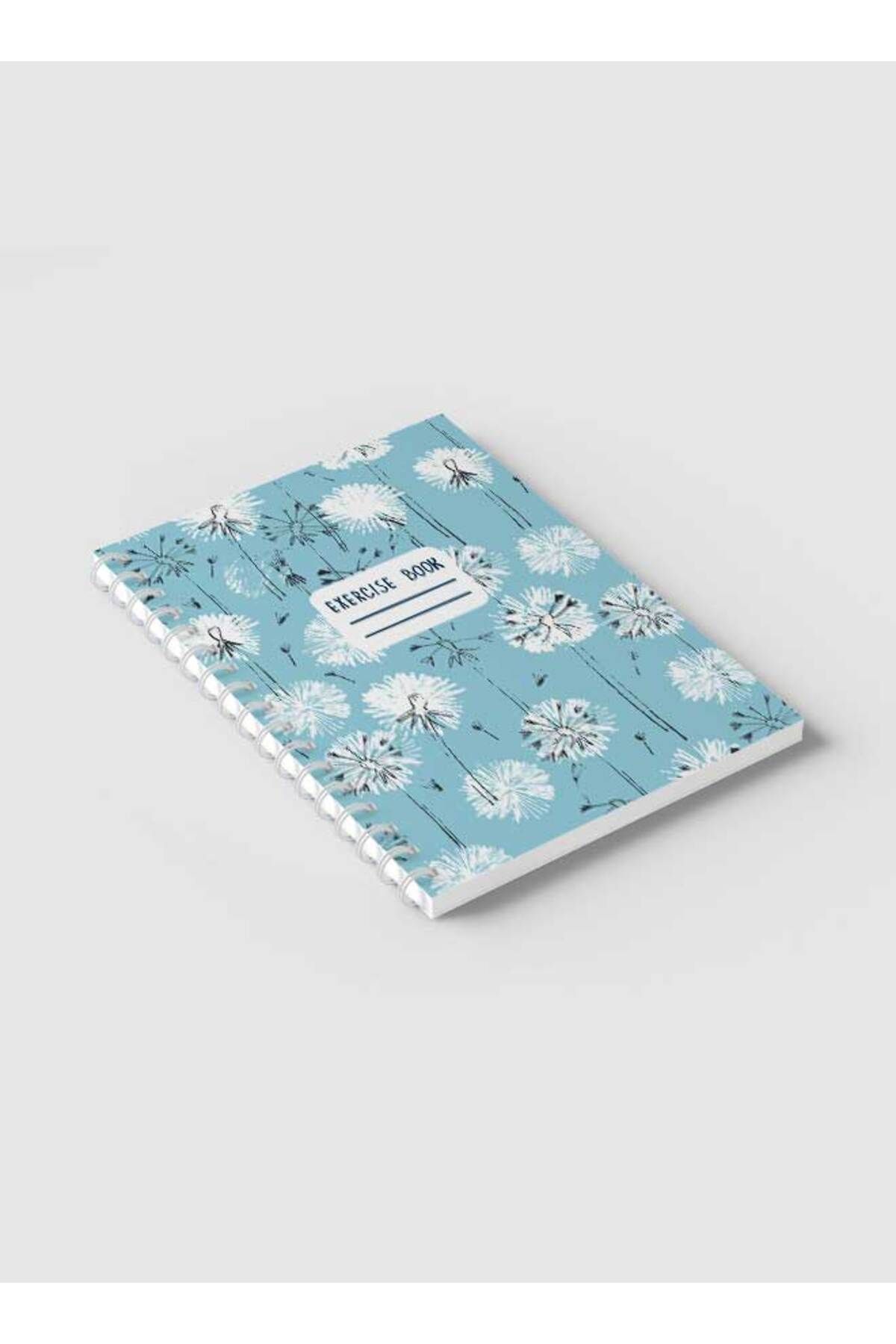 LOWHA-Spiral Notebook with Front and Back Hard Covers Featuring Dandelions Design 2