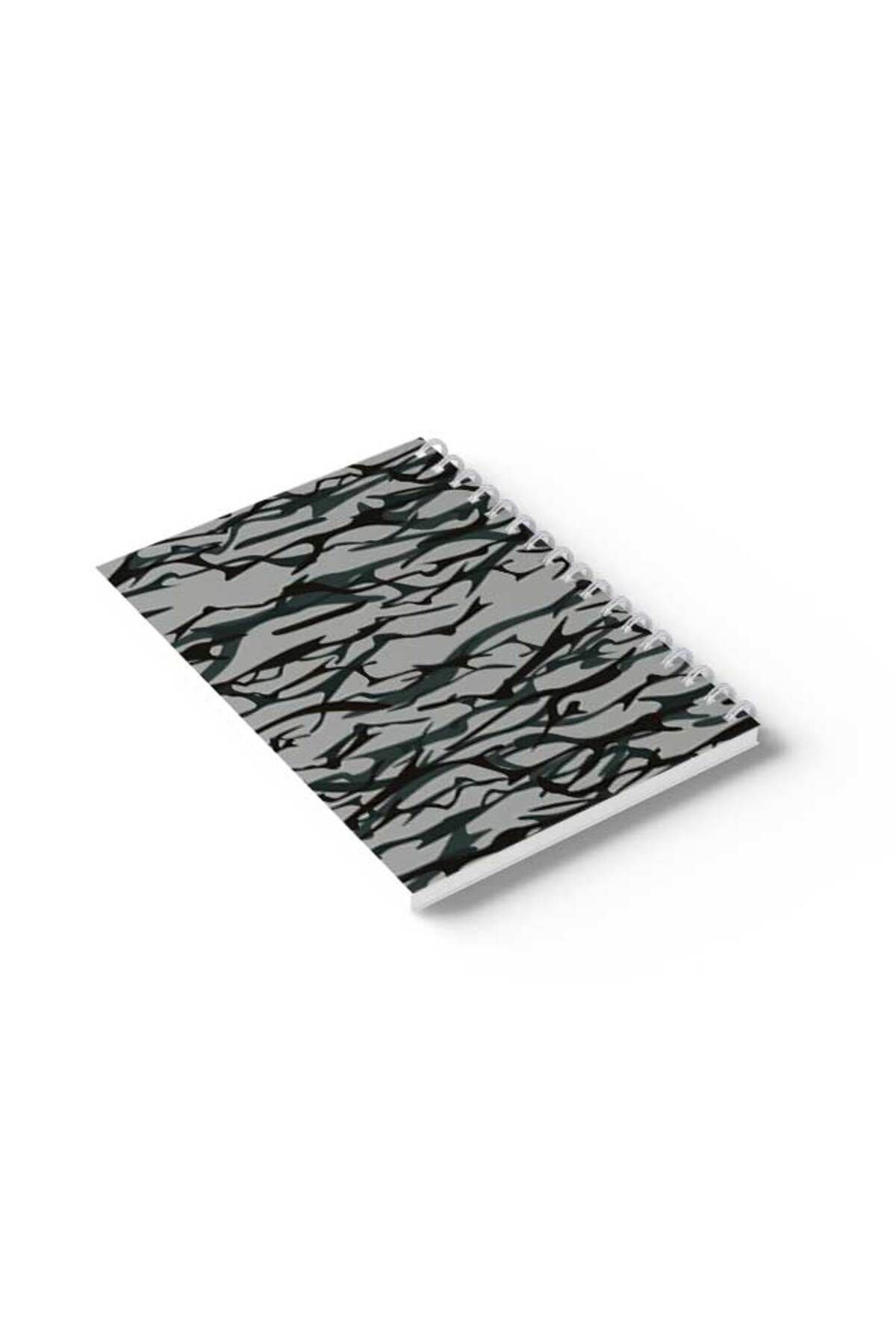 LOWHA-Spiral Notebook with Front and Back Hard Covers Featuring Shapes Design 6
