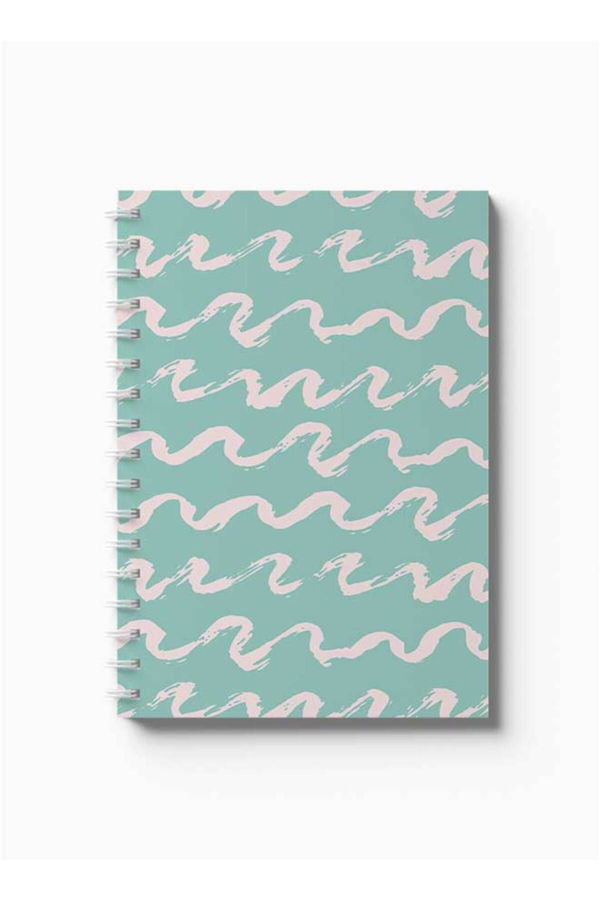 LOWHA-Spiral Notebook with Front and Back Hard Covers Featuring Shapes Design 5