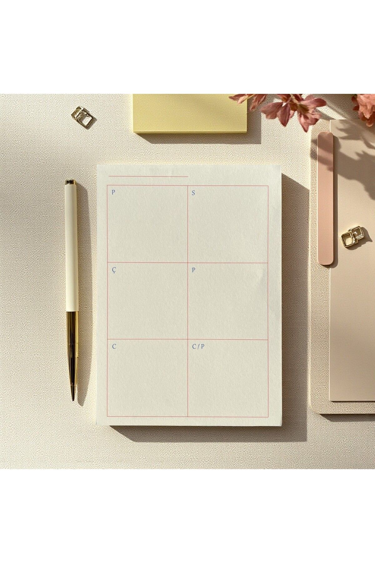 Fark Tanıtım-Set of 3 Desktop Note Papers – Today - Tomorrow |   Weekly Plan |   Dotted Page |   80 Sheets 2