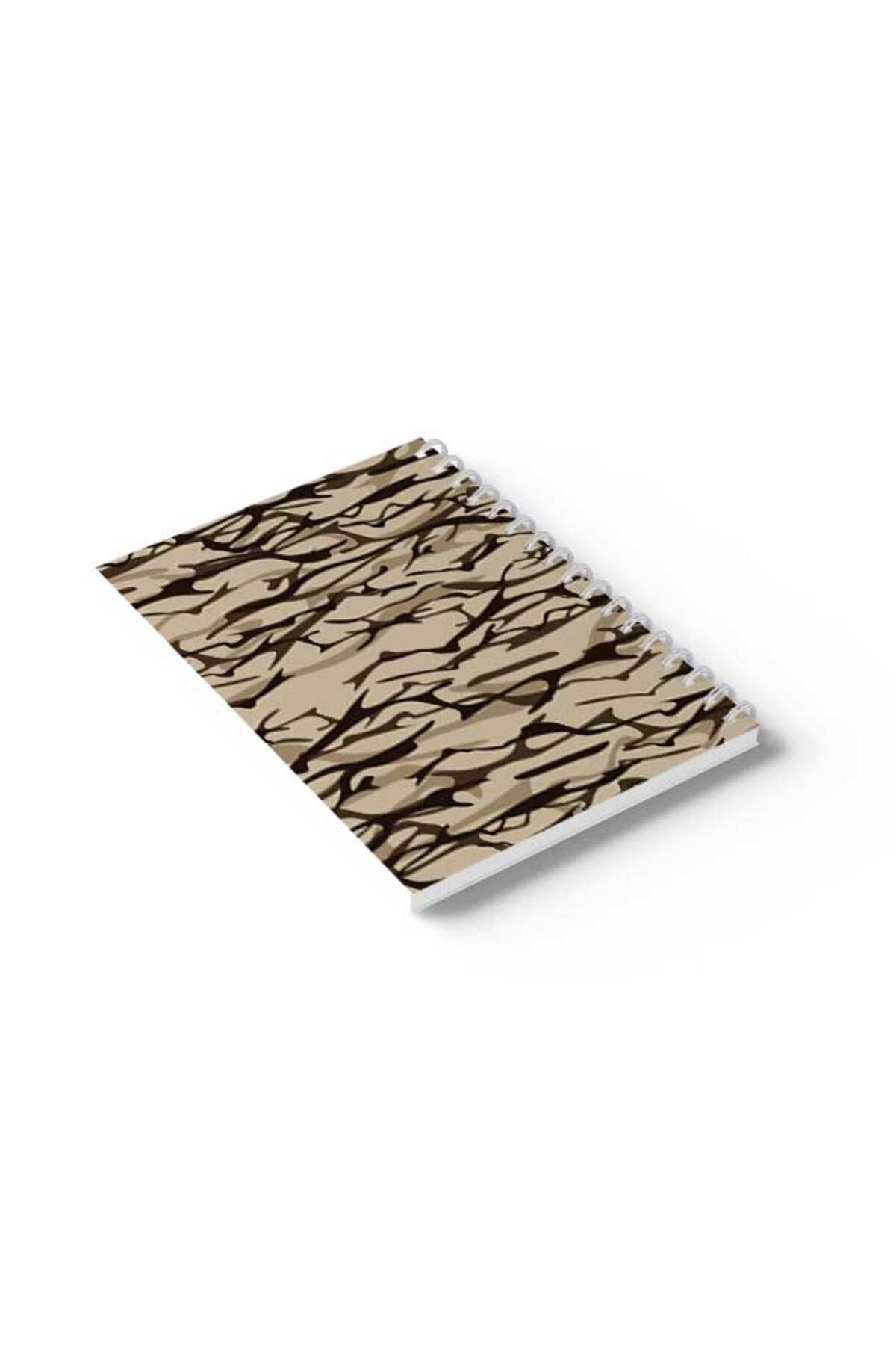 LOWHA-Spiral Notebook with Front and Back Hard Covers Featuring Shapes Design 6