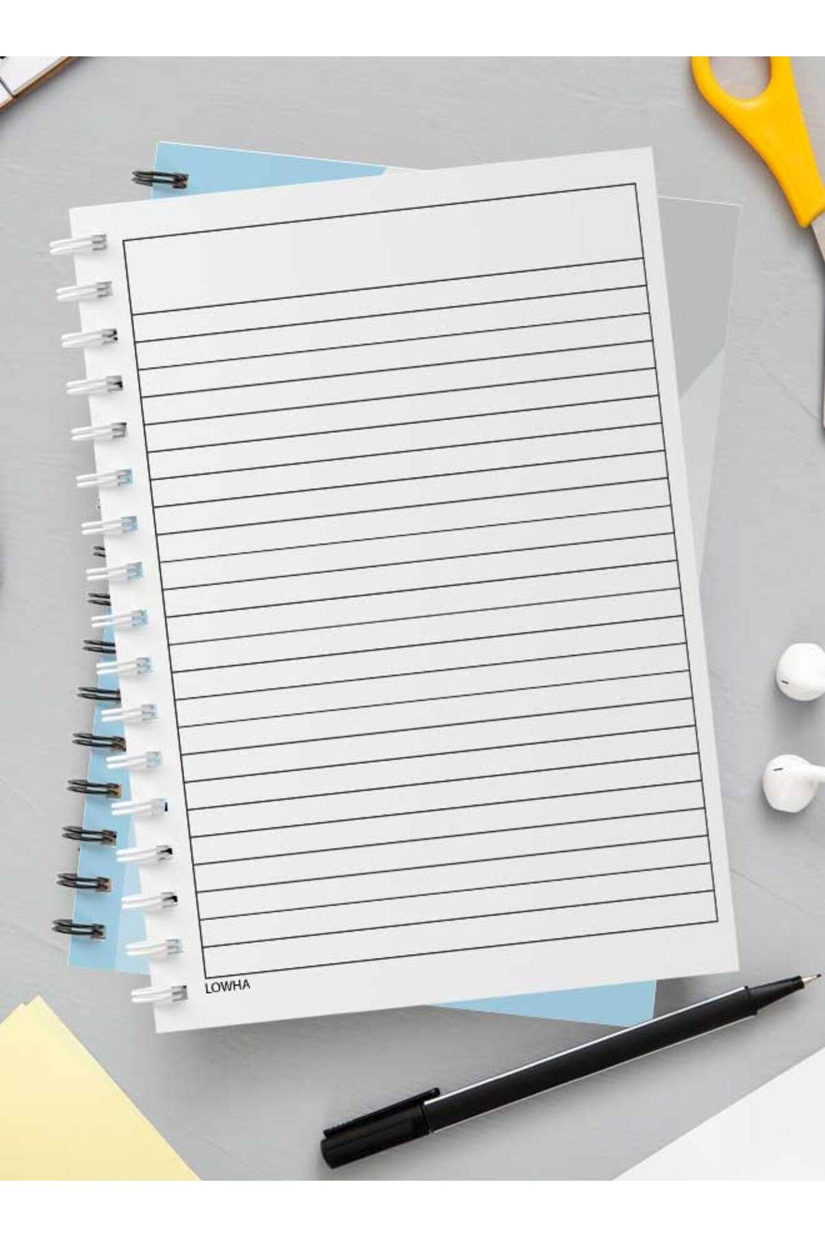 LOWHA-Spiral Notebook with Front and Back Hard Covers Featuring Circular Gradient Design 3