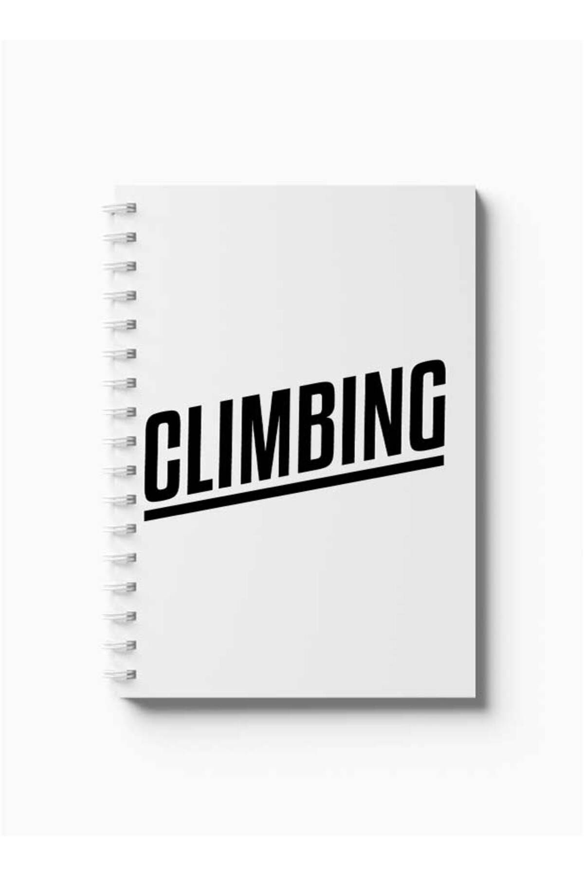 LOWHA-Spiral Notebook with Front and Back Hard Covers Featuring Climbing Design 5