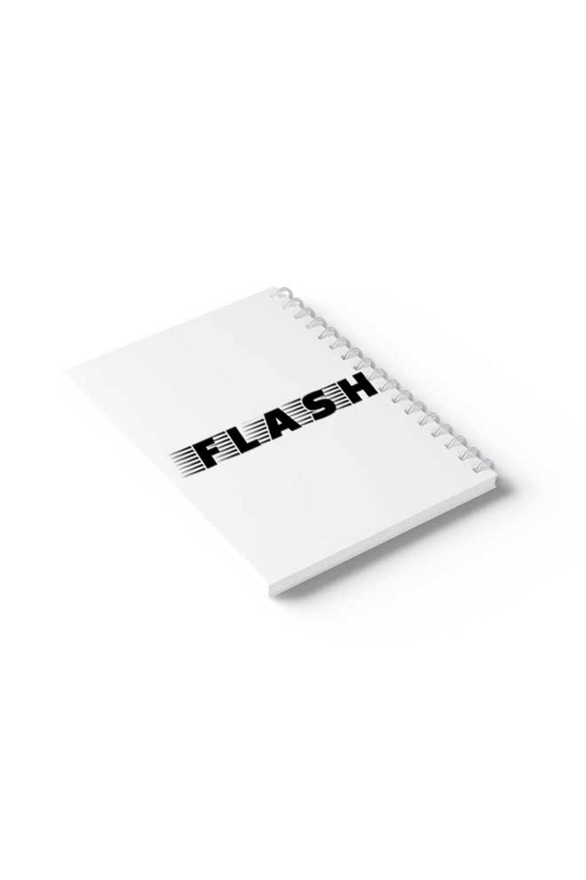 LOWHA-Spiral Notebook with Front and Back Hard Covers Featuring Flash Design 6