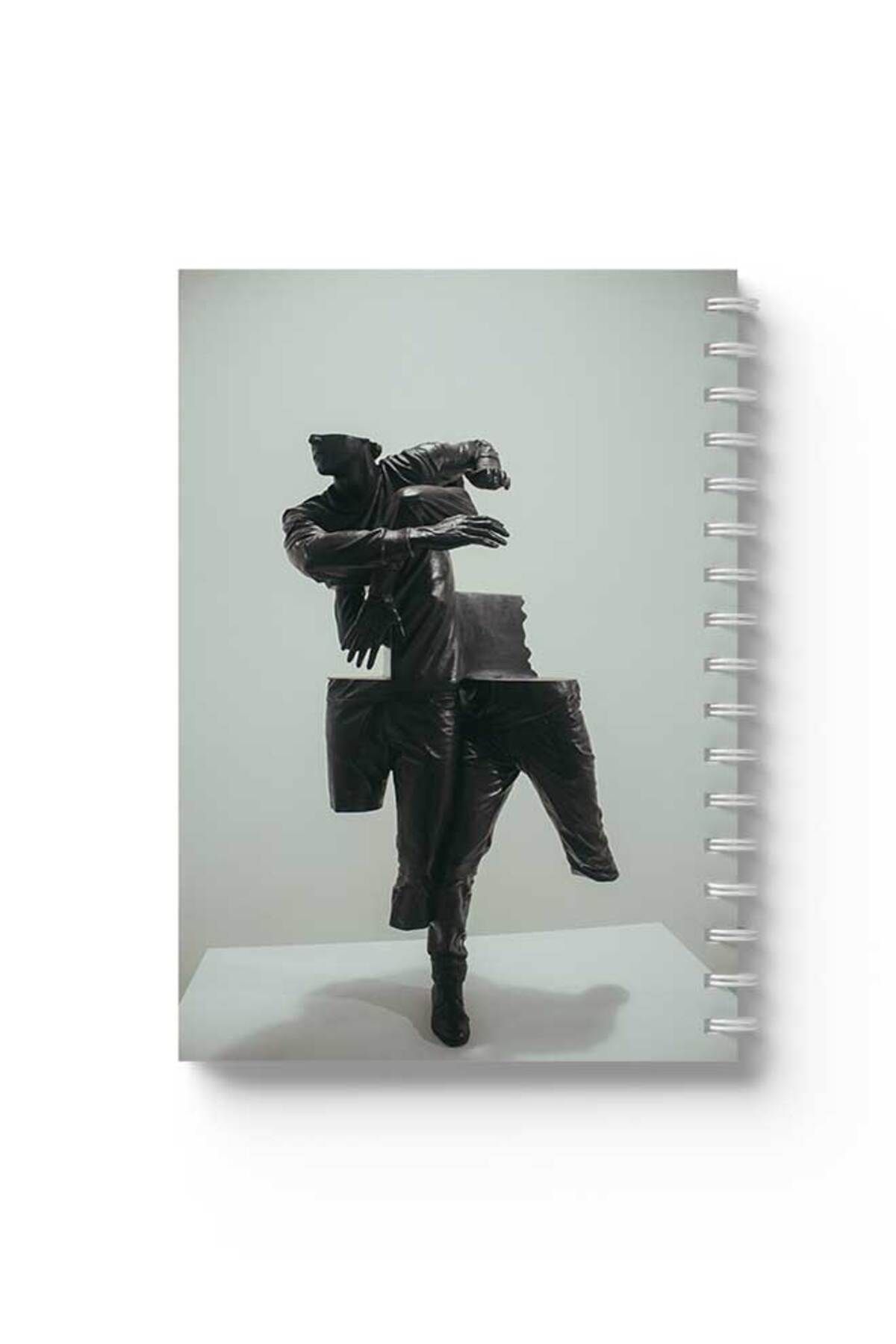 LOWHA-Spiral Notebook with Front and Back Hard Covers Featuring Parted Design 1