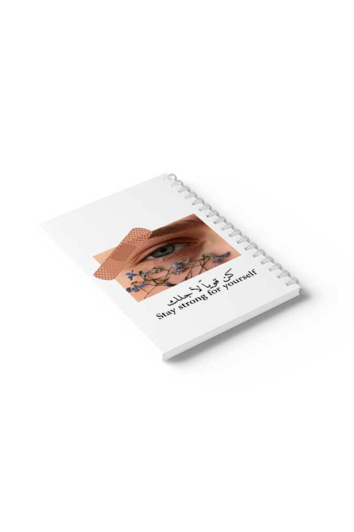 LOWHA-Spiral Notebook with Front and Back Hard Covers Featuring Be Strong for You Design 6