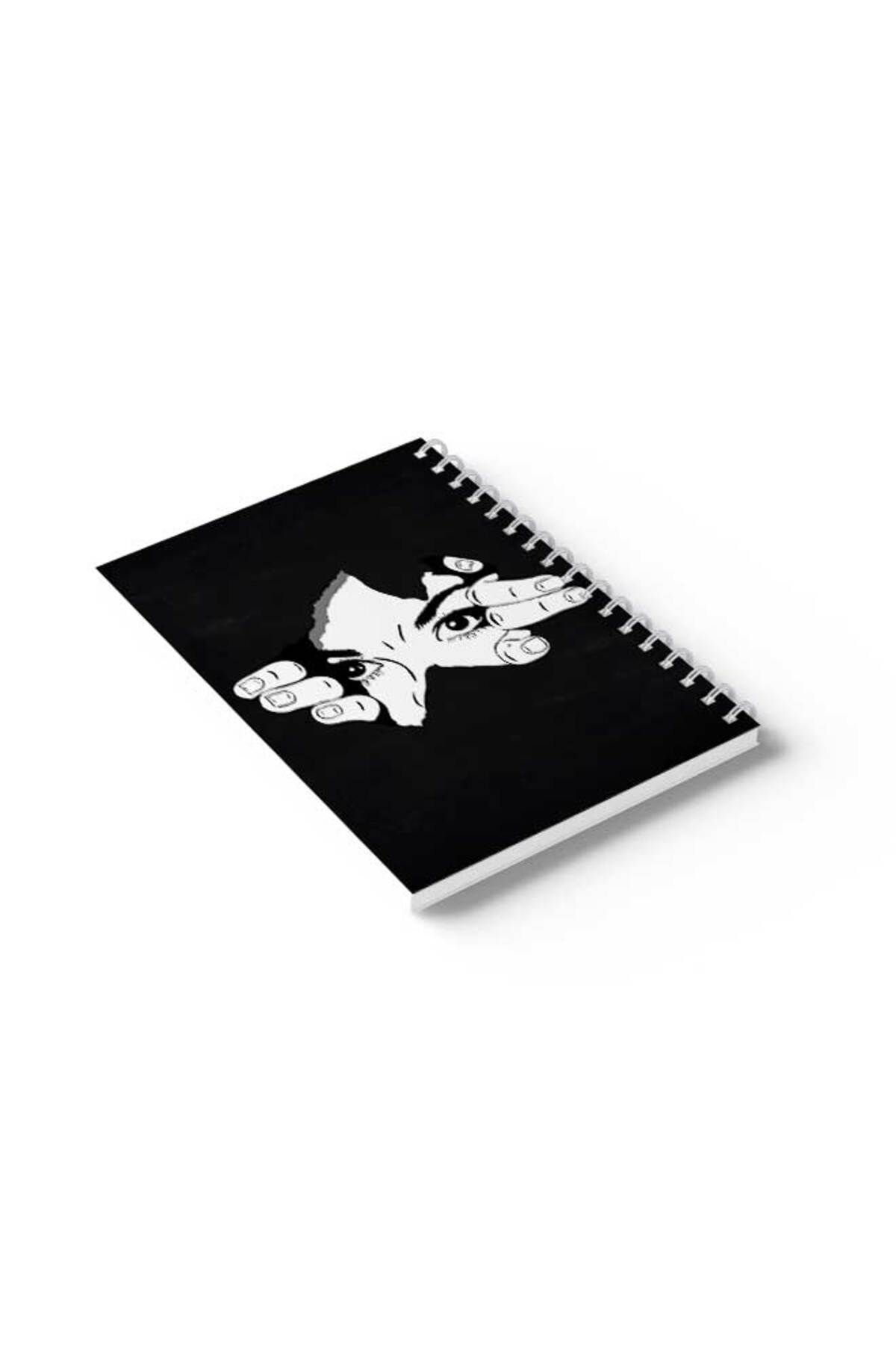 LOWHA-Spiral Notebook with Front and Back Hard Covers Featuring Breaking Through Design 6