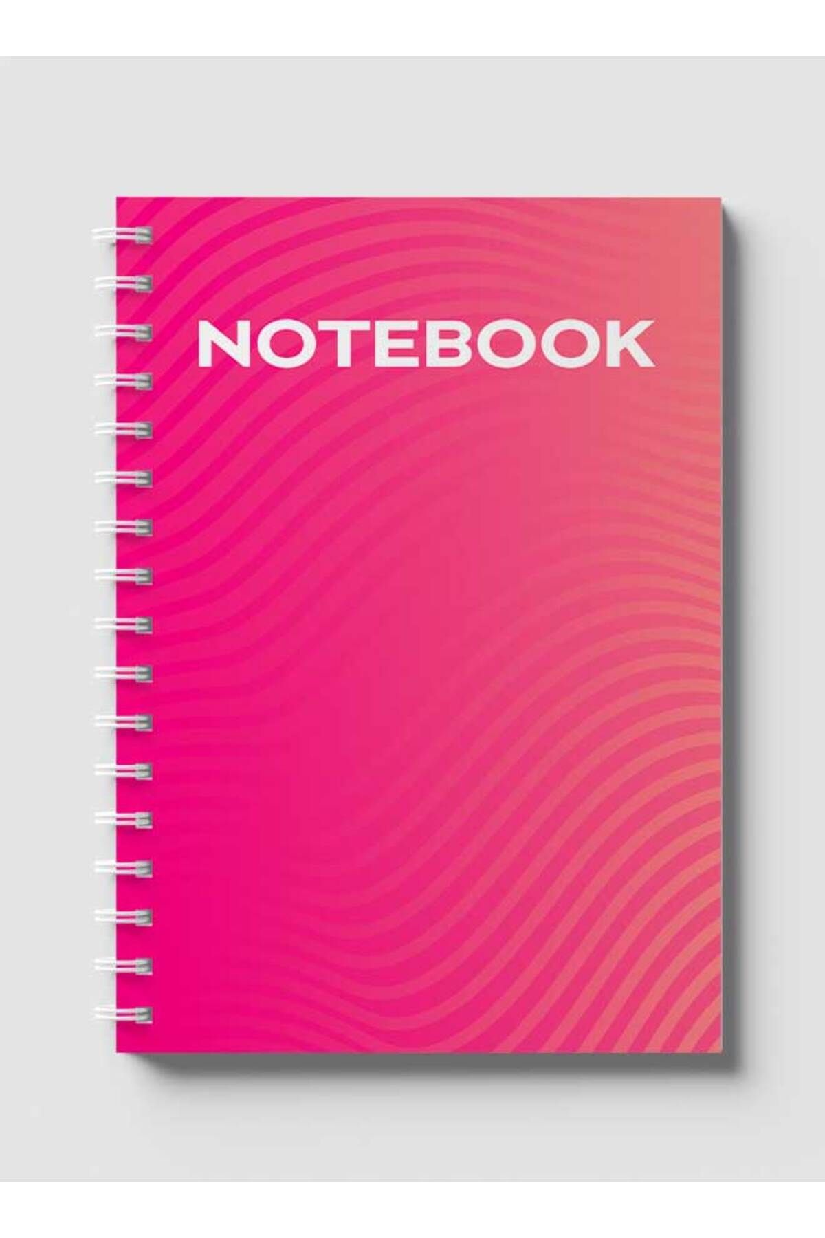 LOWHA-Spiral Notebook with Front and Back Hard Covers Featuring Abstract Design 1