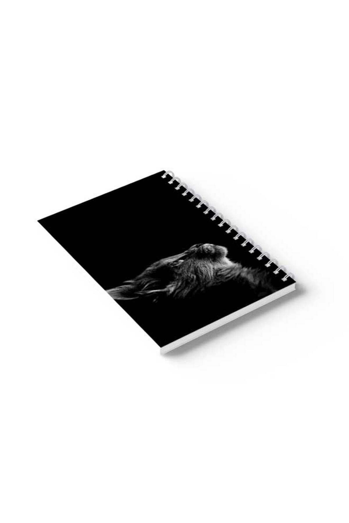 LOWHA-Spiral Notebook with Front and Back Hard Covers Featuring Cat Design 6