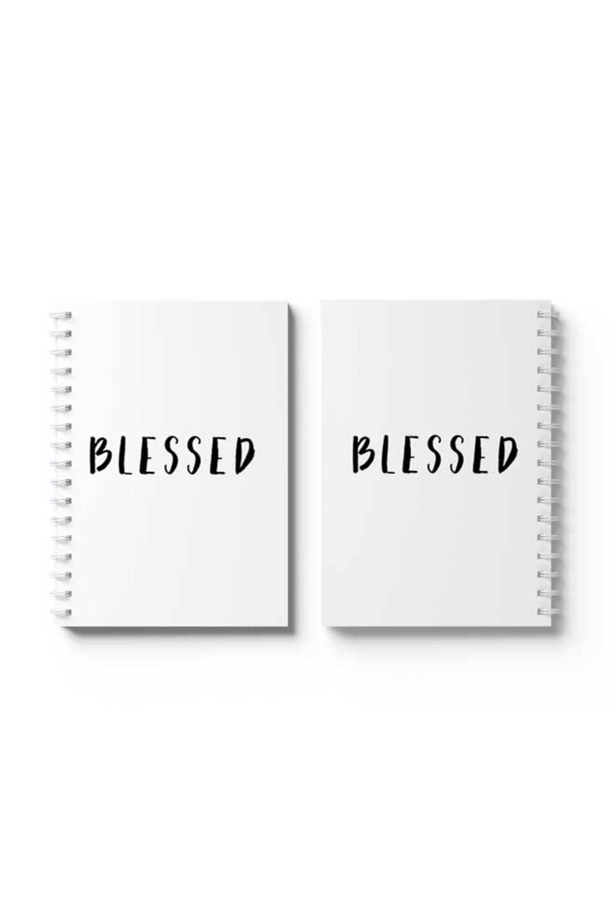 LOWHA-Spiral Notebook with Front and Back Hard Covers Featuring Blessed Design 4