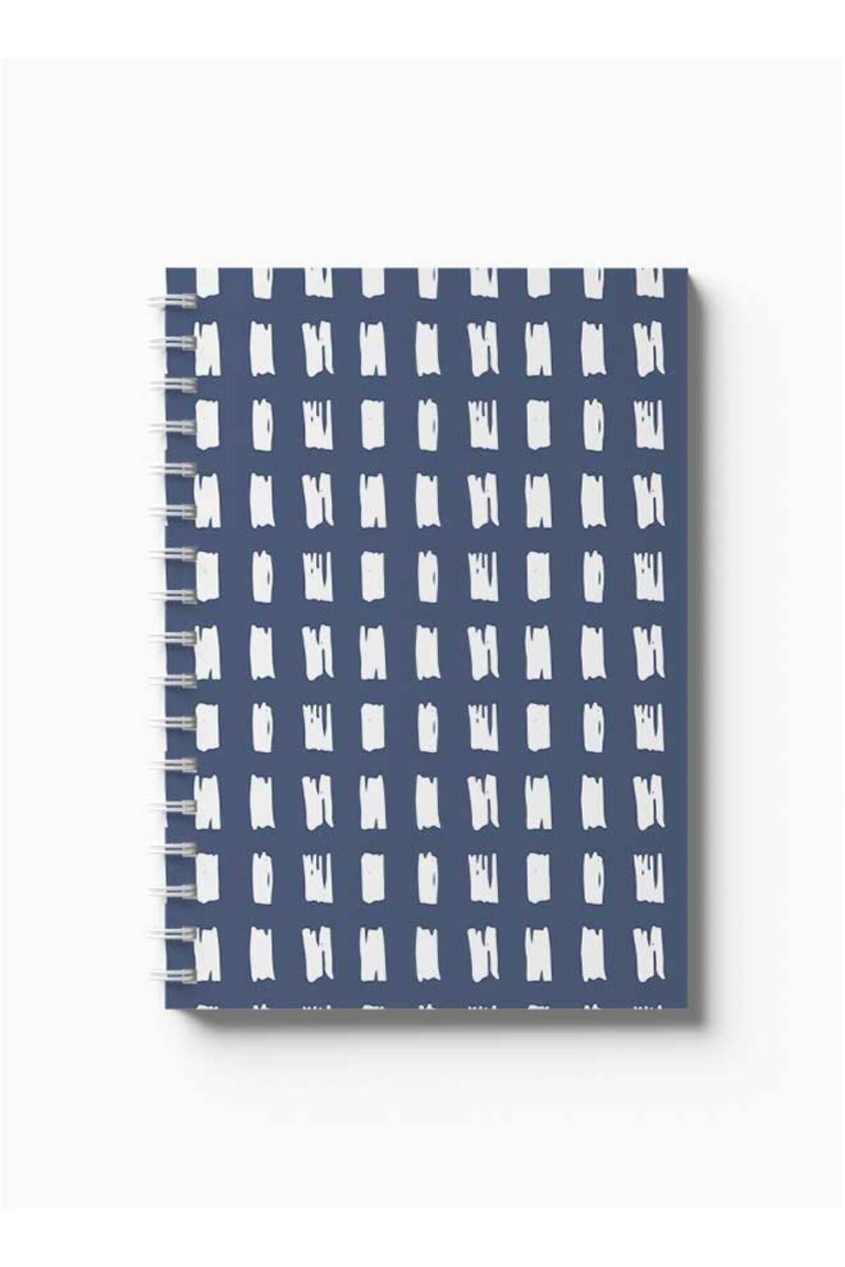 LOWHA-Spiral Notebook with Front and Back Hard Covers Featuring Shapes Design 5