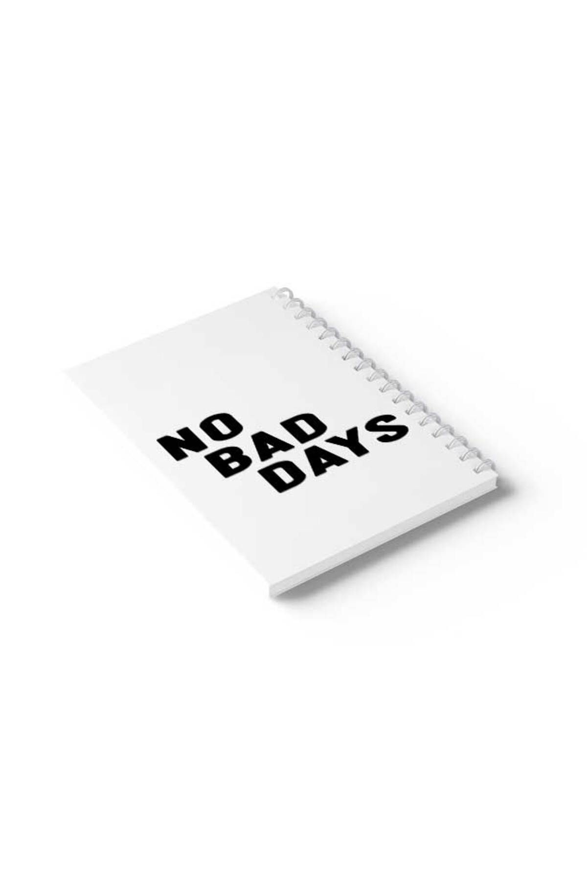 LOWHA-Spiral Notebook with Front and Back Hard Covers Featuring No Bad Days Design 6