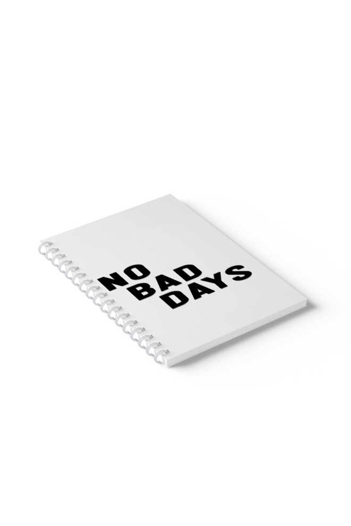 LOWHA-Spiral Notebook with Front and Back Hard Covers Featuring No Bad Days Design 2
