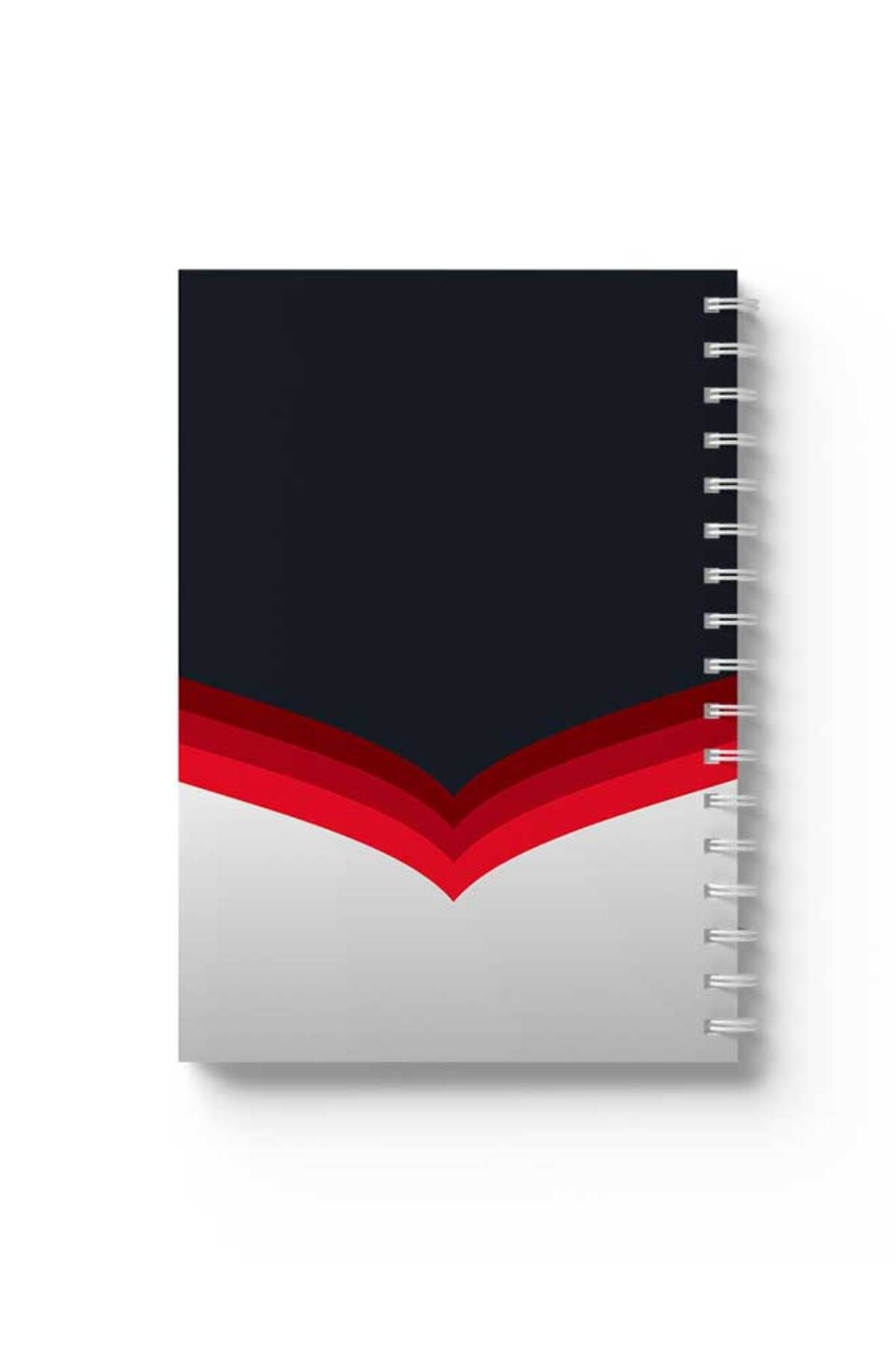 LOWHA-Spiral Notebook with Front and Back Hard Covers Featuring Dark Design 1