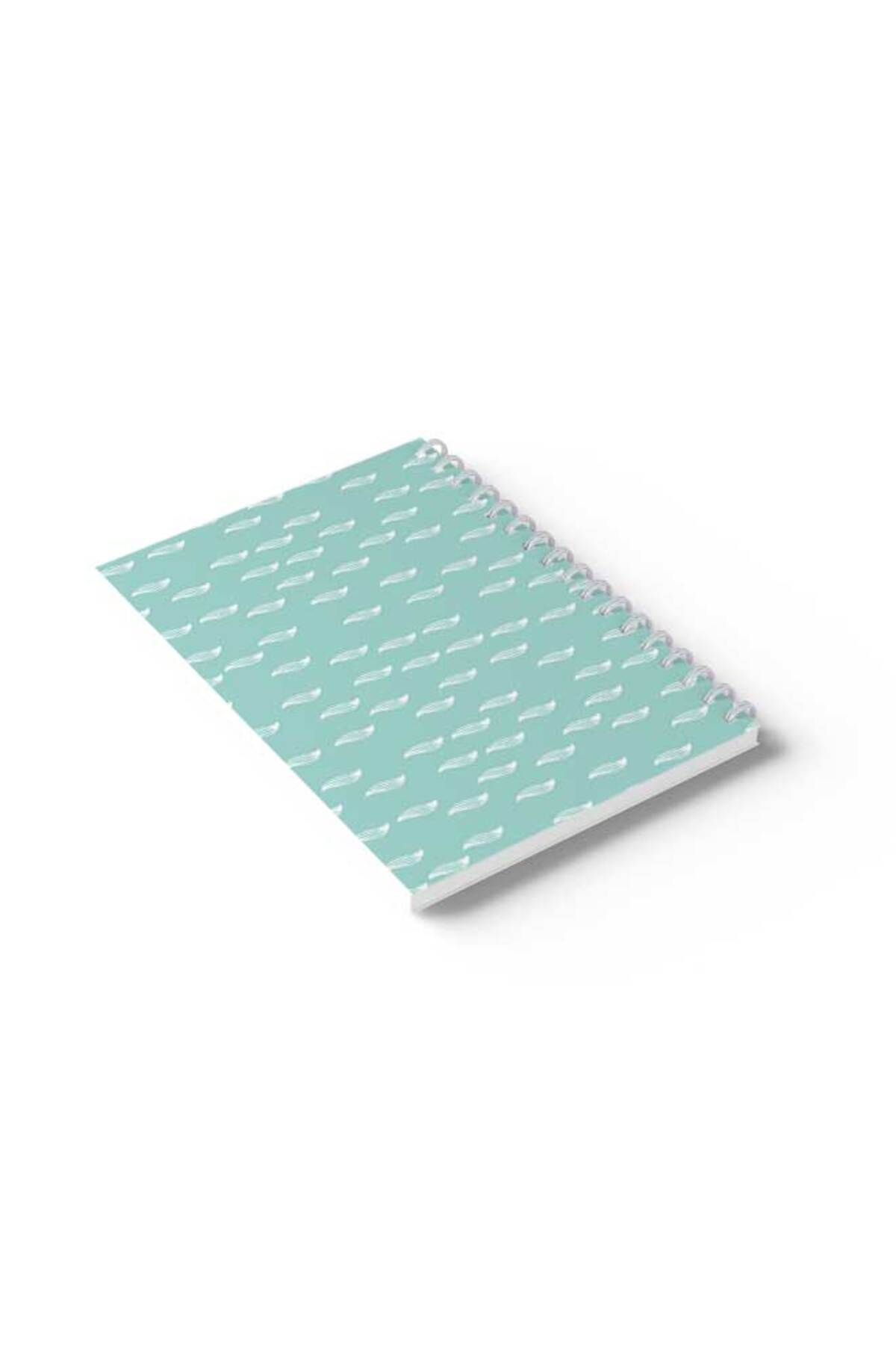 LOWHA-Spiral Notebook with Front and Back Hard Covers Featuring Shapes Design 6