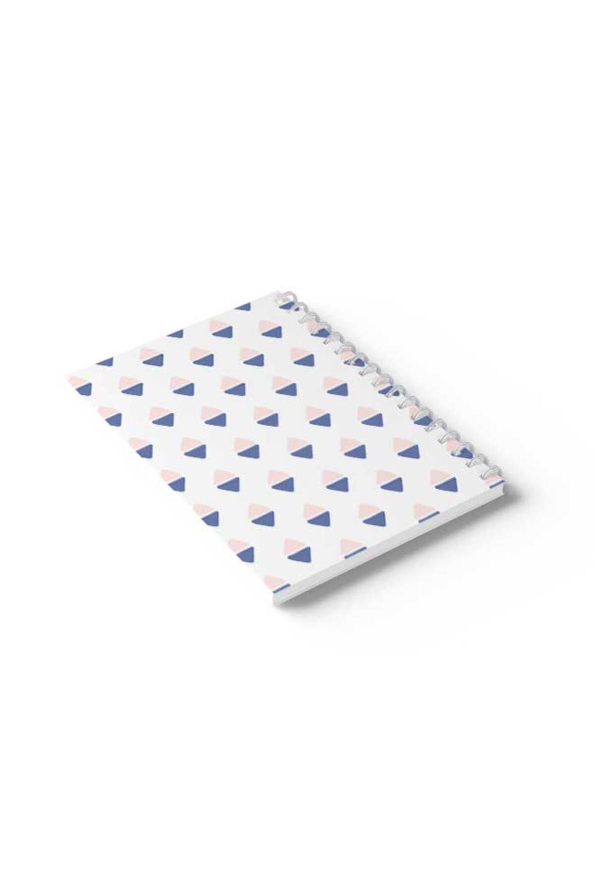 LOWHA-Spiral Notebook with Front and Back Hard Covers Featuring Shapes Design 6