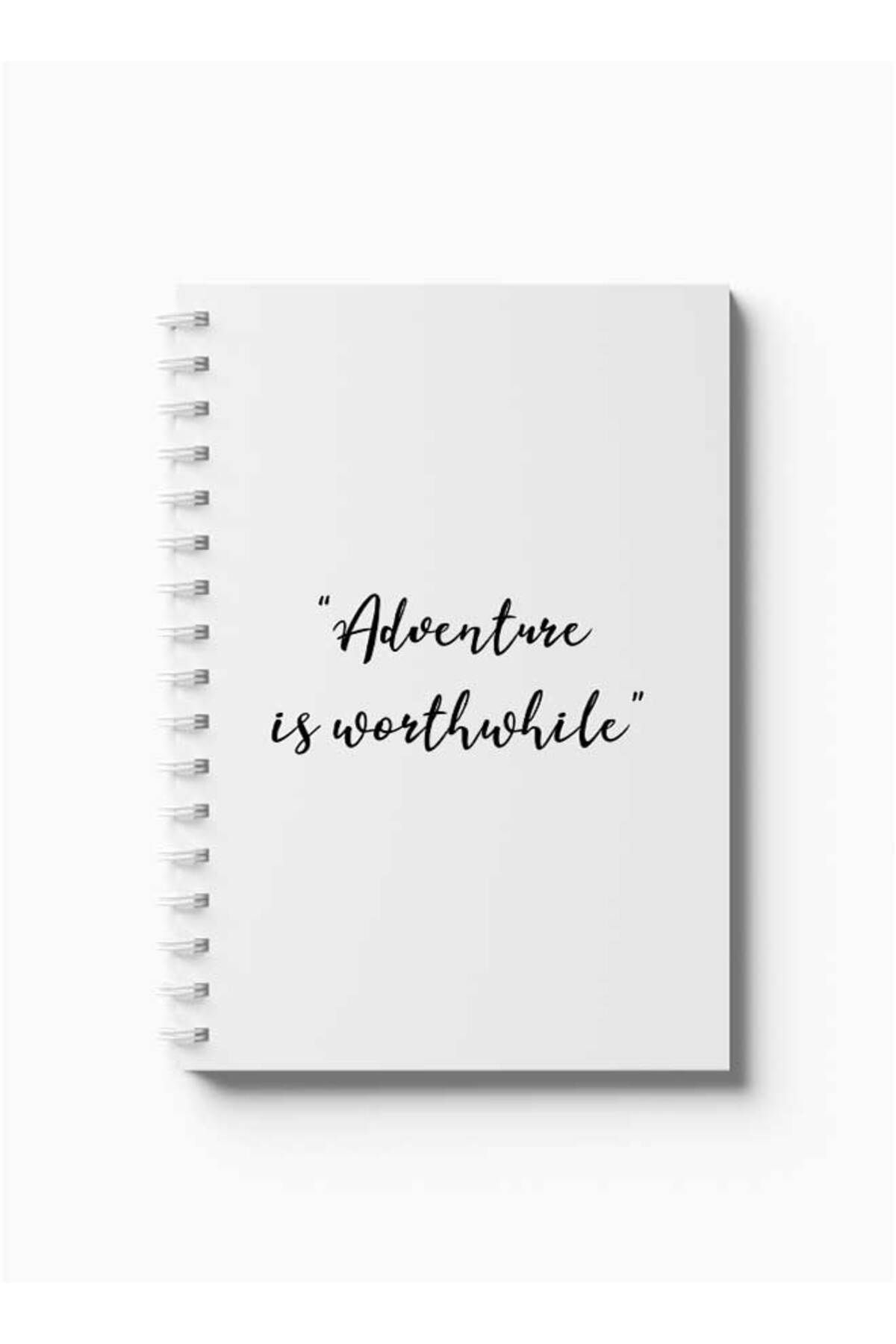LOWHA-Spiral Notebook with Front and Back Hard Covers Featuring Adventure Design 5