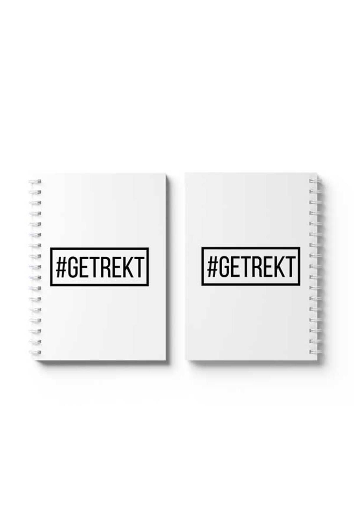 LOWHA-Spiral Notebook with Front and Back Hard Covers Featuring Getrekt Design 4