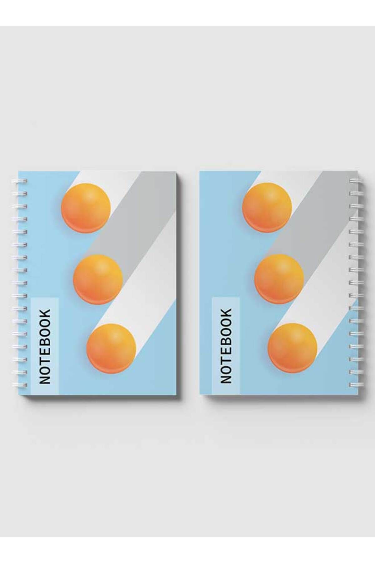 LOWHA-Spiral Notebook with Front and Back Hard Covers Featuring Circular Gradient Design 4