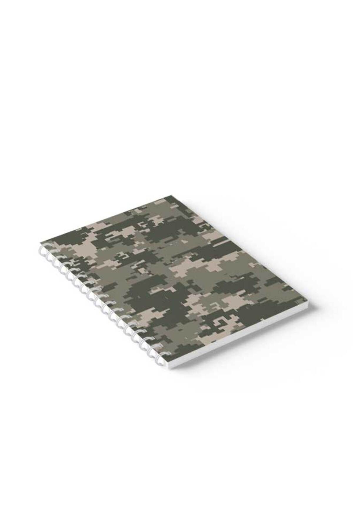 LOWHA-Spiral Notebook with Front and Back Hard Covers Featuring Pixels Design 2