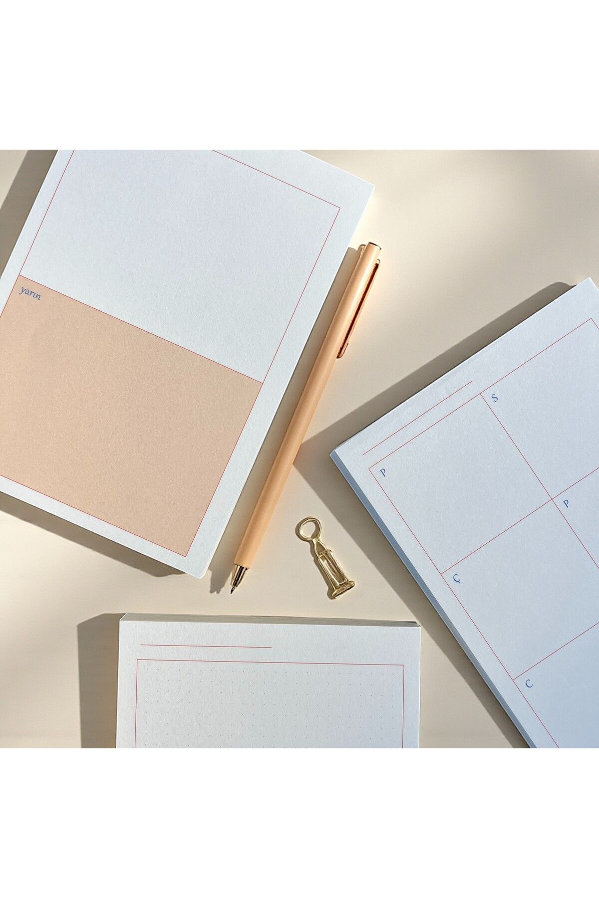 Fark Tanıtım-Set of 3 Desktop Note Papers – Today - Tomorrow |   Weekly Plan |   Dotted Page |   80 Sheets 8