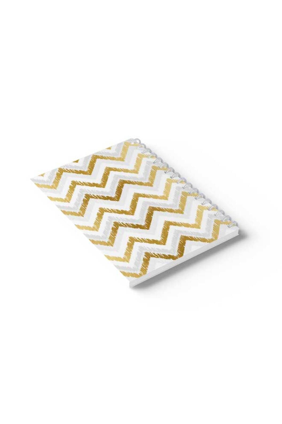 LOWHA-Spiral Notebook with Front and Back Hard Covers Featuring Zig Zag Design 6