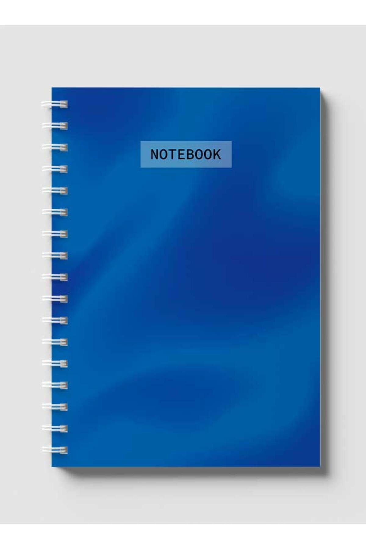 LOWHA-Spiral Notebook with Front and Back Hard Covers Featuring Minimalist Gradient Design 1