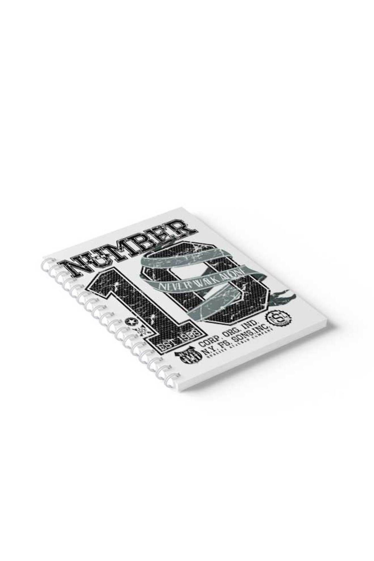 LOWHA-Spiral Notebook with Front and Back Hard Covers Featuring Never Walk Alone Design 2