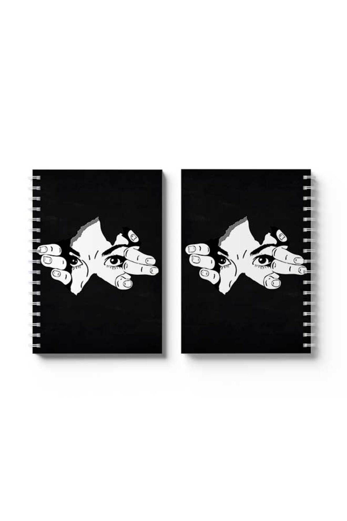 LOWHA-Spiral Notebook with Front and Back Hard Covers Featuring Breaking Through Design 4