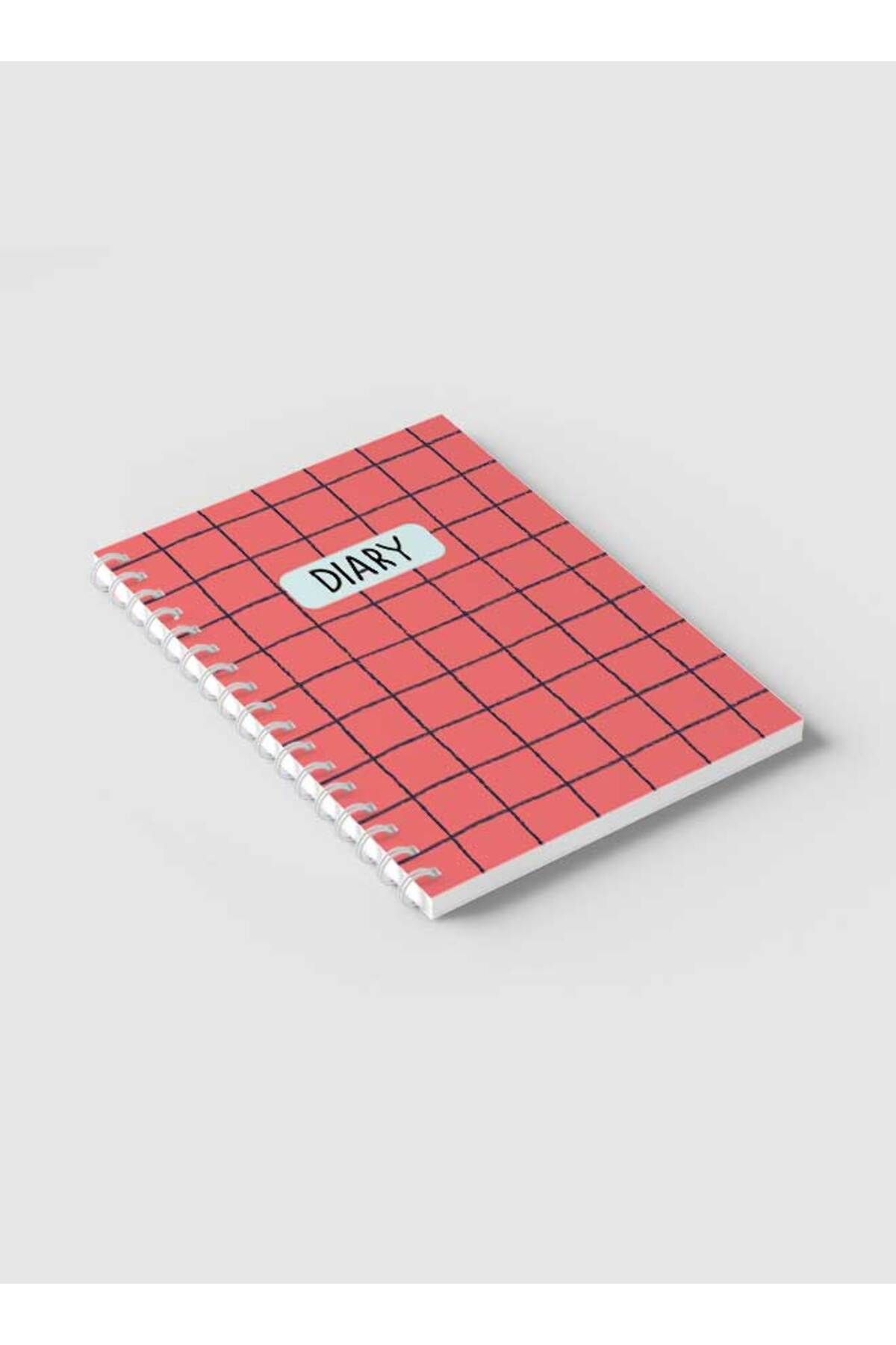 LOWHA-Spiral Notebook with Front and Back Hard Covers Featuring Grid Lines Design 2
