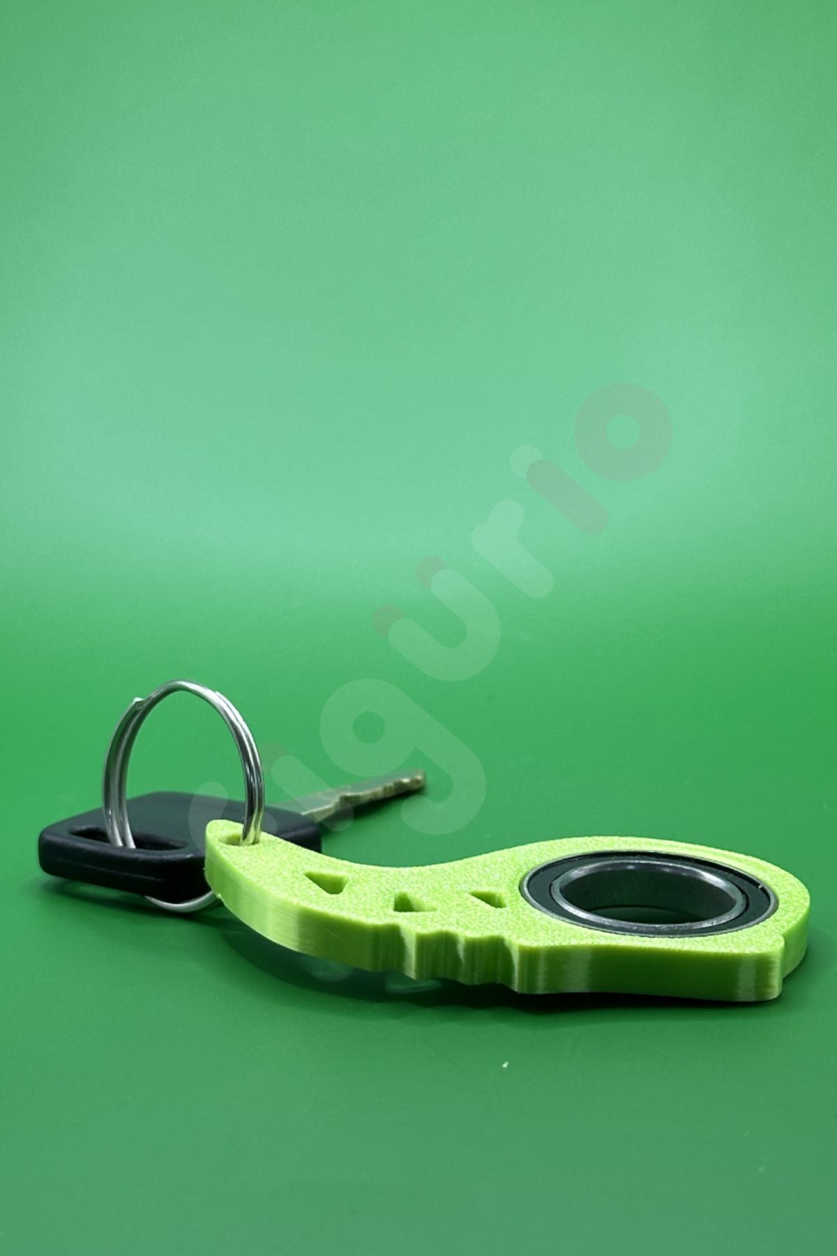 figurio-Neon Green Keyrambit Keychain / Rotatable Keychain 2