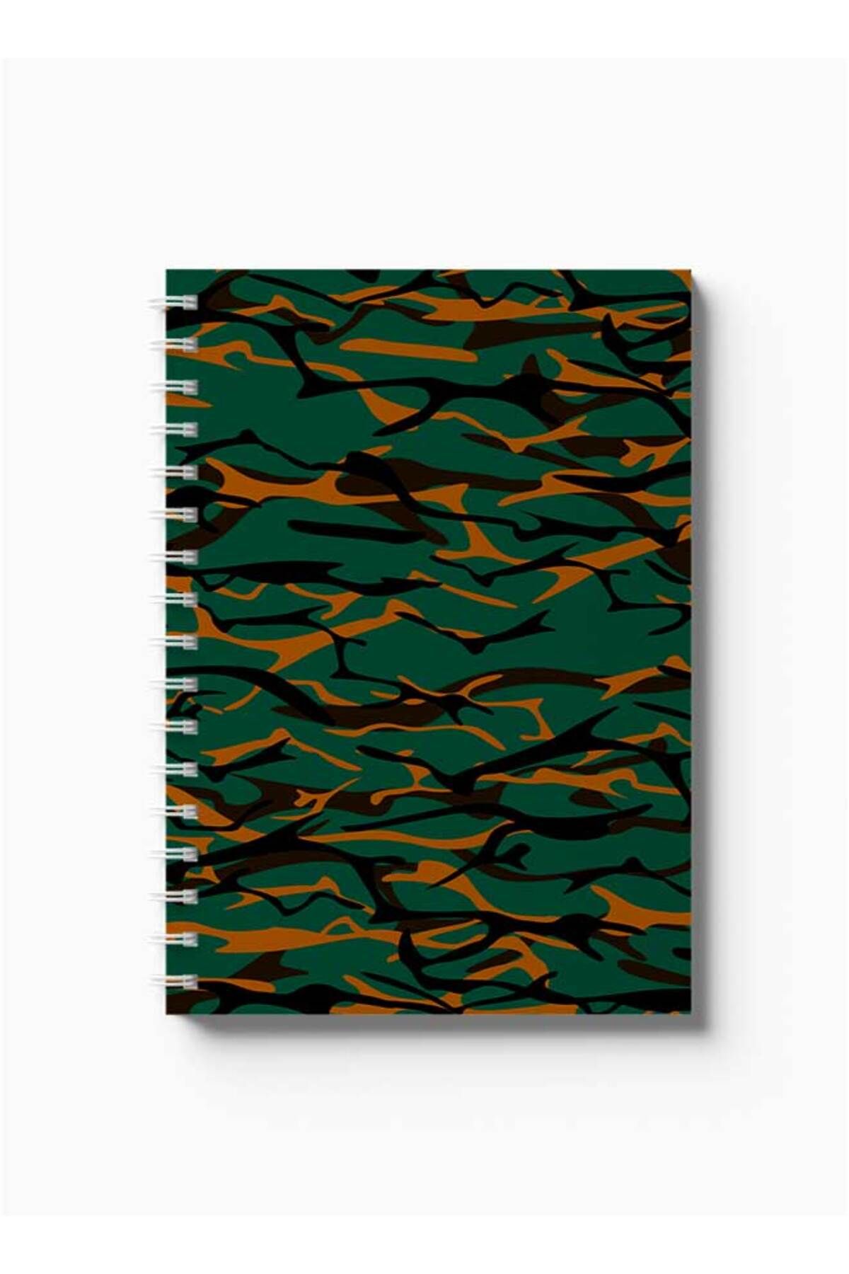 LOWHA-Spiral Notebook with Front and Back Hard Covers Featuring Shapes Design 5