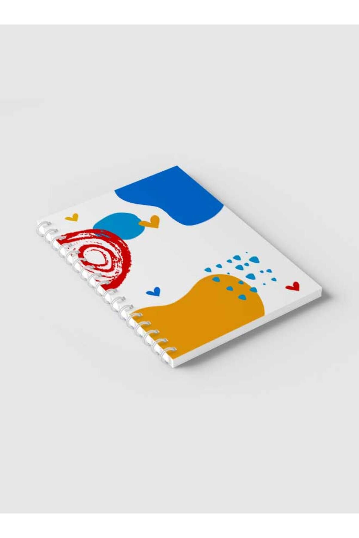 LOWHA-Spiral Notebook with Front and Back Hard Covers Featuring Creative Shapes Design 2