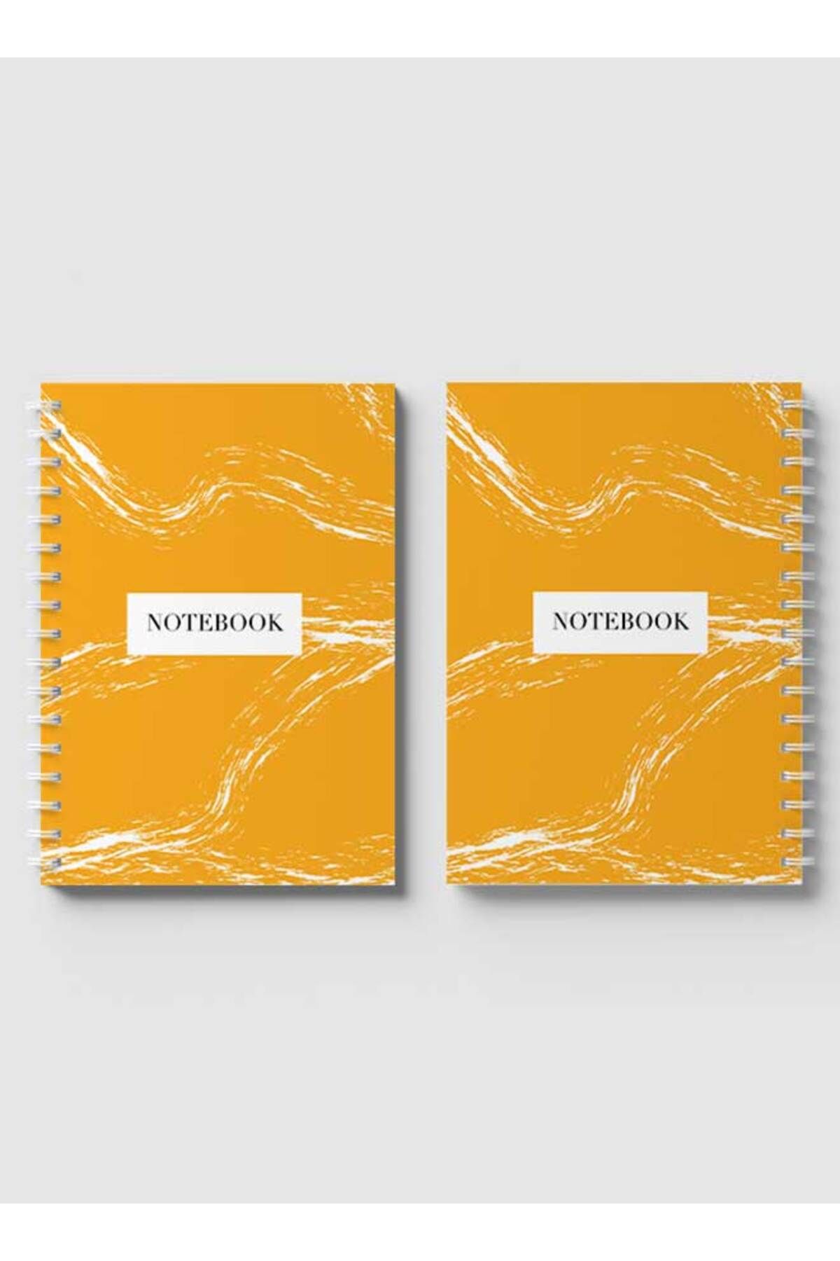 LOWHA-Spiral Notebook with Front and Back Hard Covers Featuring Abstract Design 4