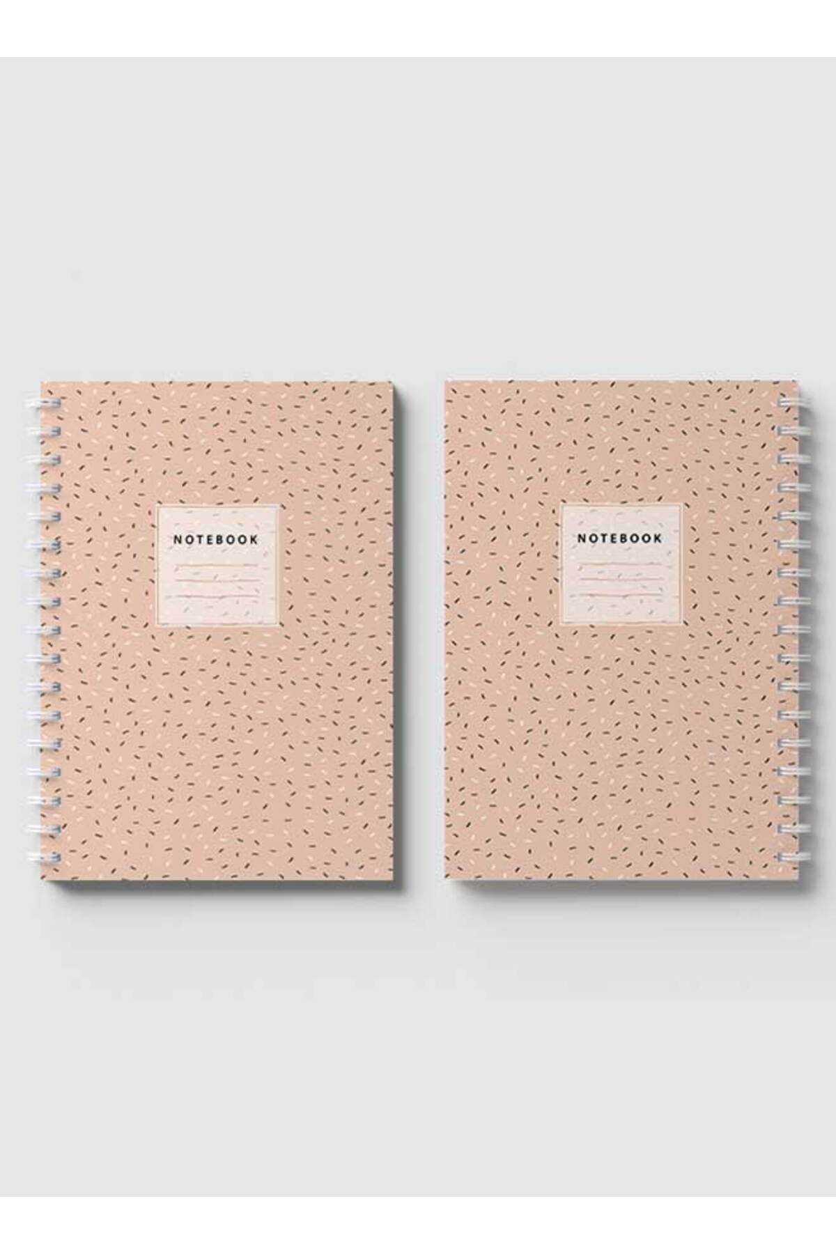 LOWHA-Spiral Notebook with Front and Back Hard Covers Featuring Cool Seamless Abstract Design 4