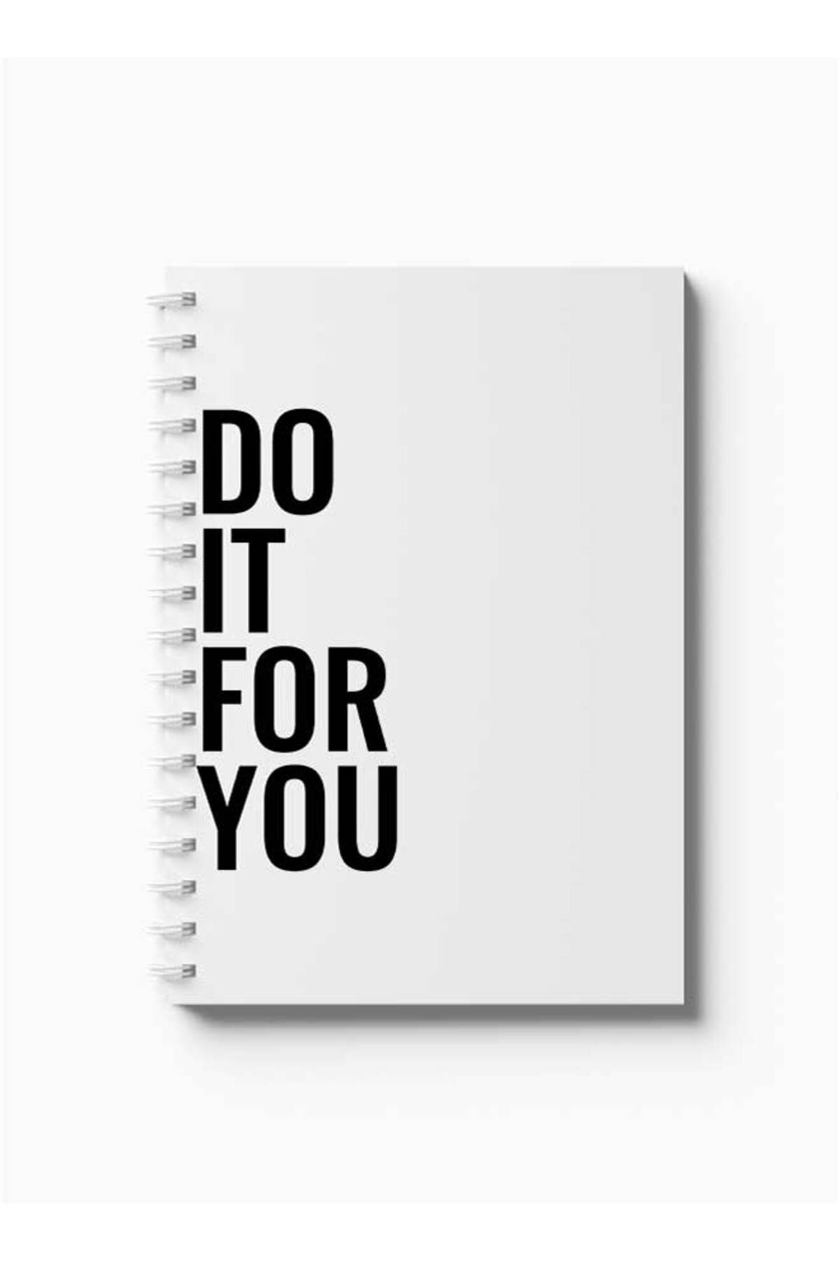 LOWHA-Spiral Notebook with Front and Back Hard Covers Featuring Do It for You Design 5