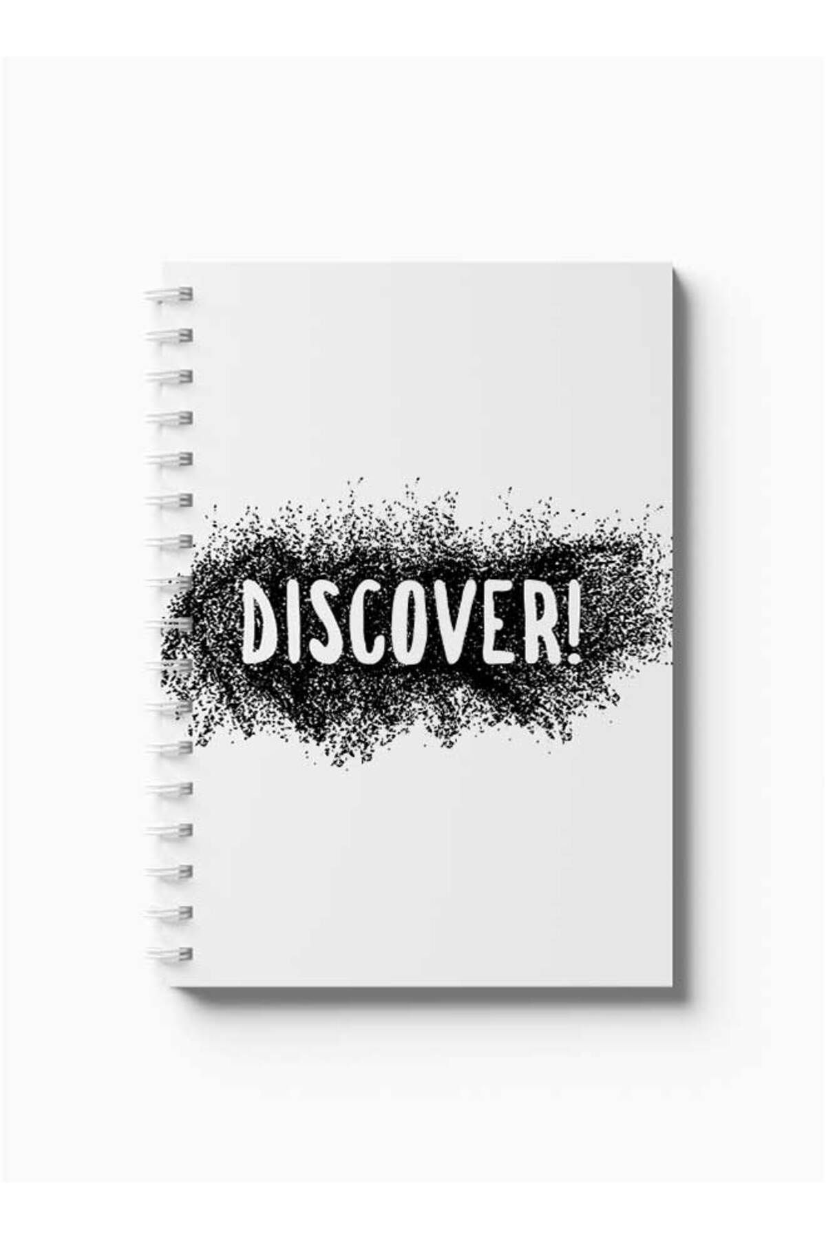 LOWHA-Spiral Notebook with Front and Back Hard Covers Featuring Discover Design 5