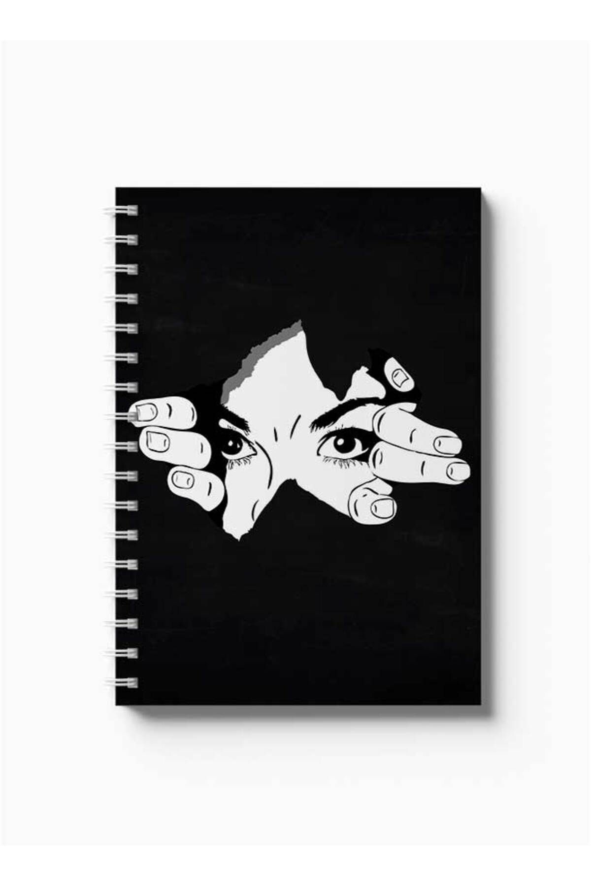 LOWHA-Spiral Notebook with Front and Back Hard Covers Featuring Breaking Through Design 5