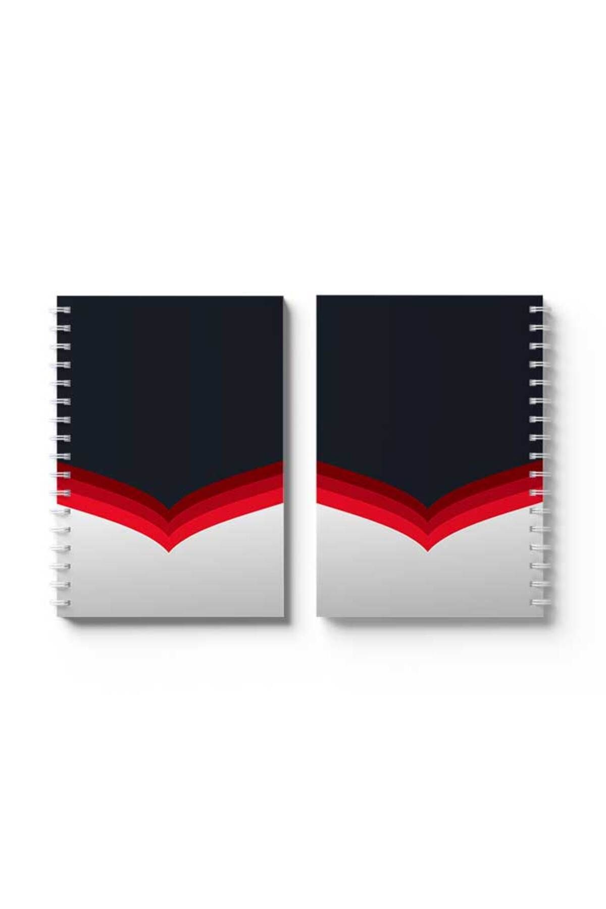 LOWHA-Spiral Notebook with Front and Back Hard Covers Featuring Dark Design 4